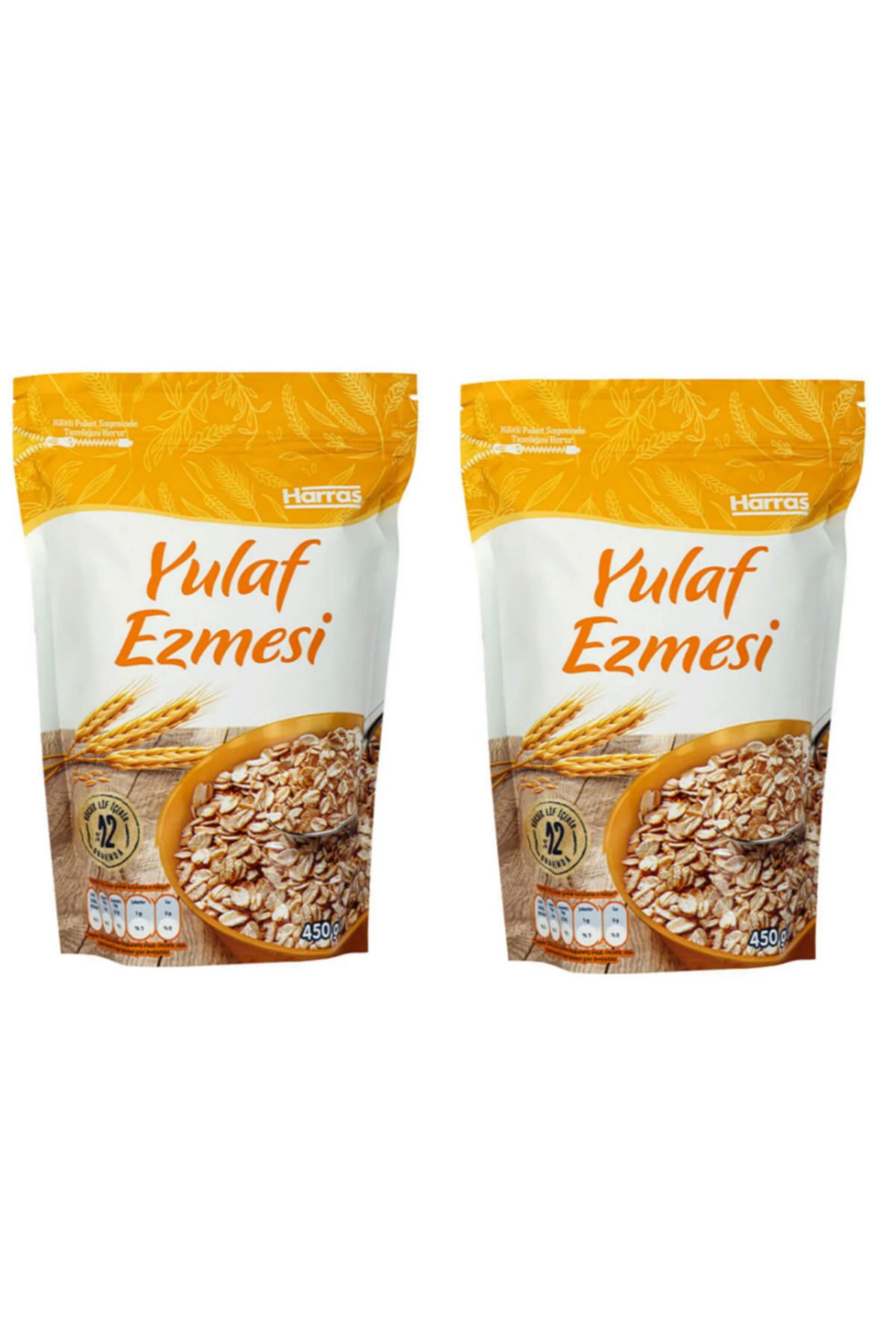 Harras Yulaf Ezmesi 450 Gr 2 li Paket