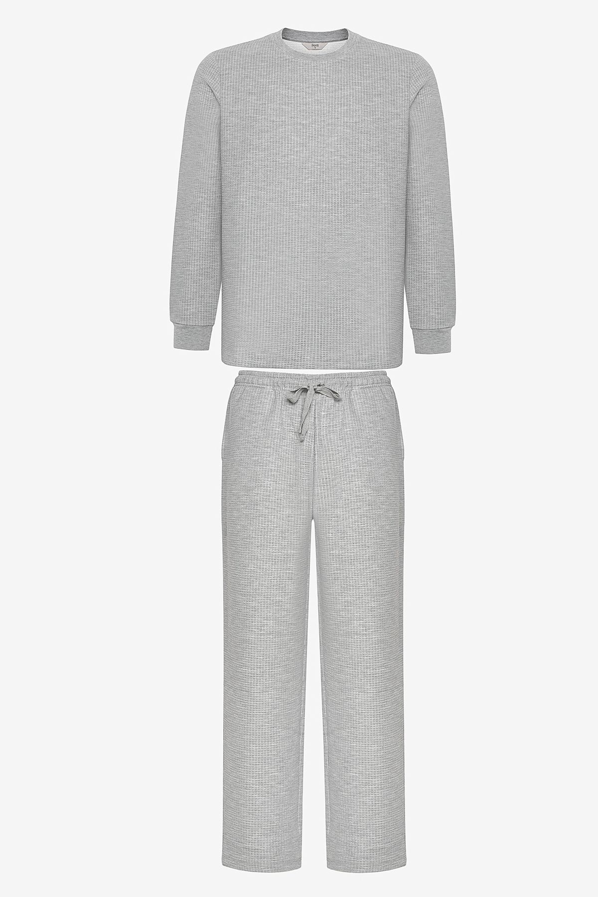 Penti-Checker Gray Pants Pajama Set 1