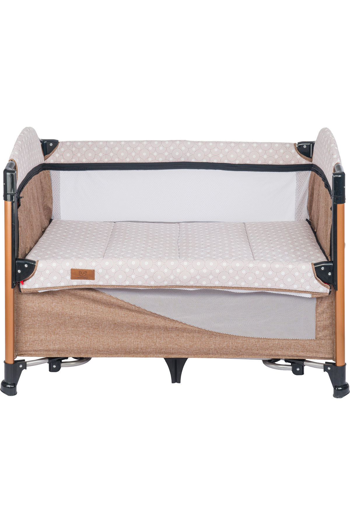 Mamma Luxury Alüminyum Anne Yanı Organizerli Dönenceli Park Yatak Beşik 70 x 110 cm. fotoğrafı 3 (önizleme)