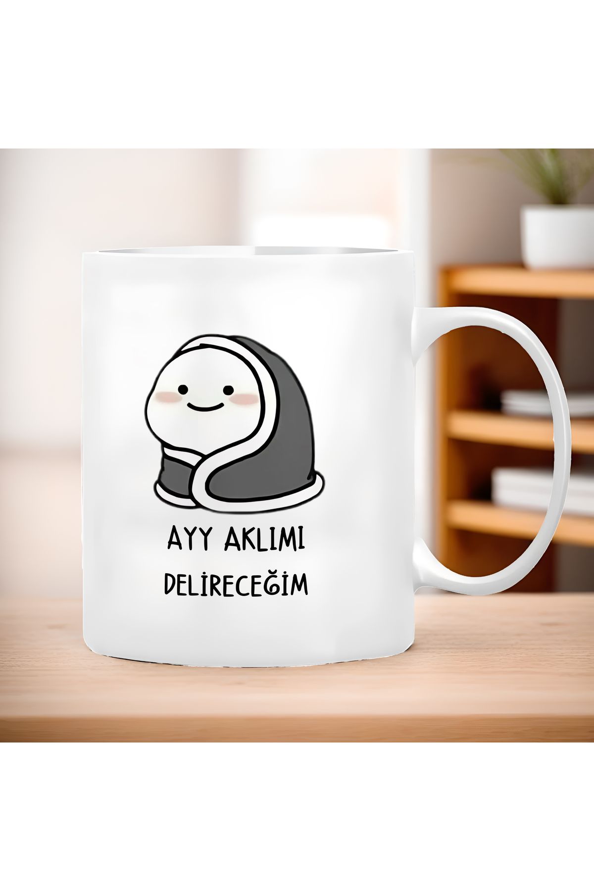 ESHAMPER-Funny Slogan - Flork Sticker Themed - 1 Mug Cup Large Size 300 ml 4