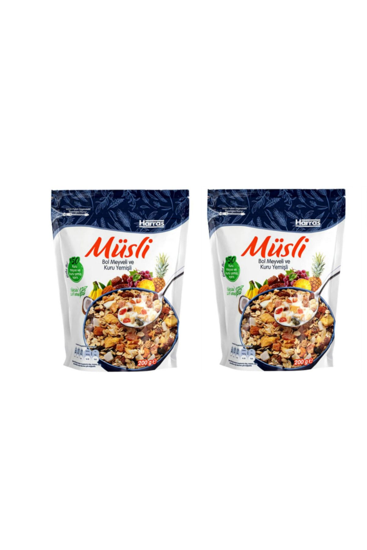 Harras Müsli Bol Meyveli Ve Kuru Yemişli 200 Gr X 2 Adet