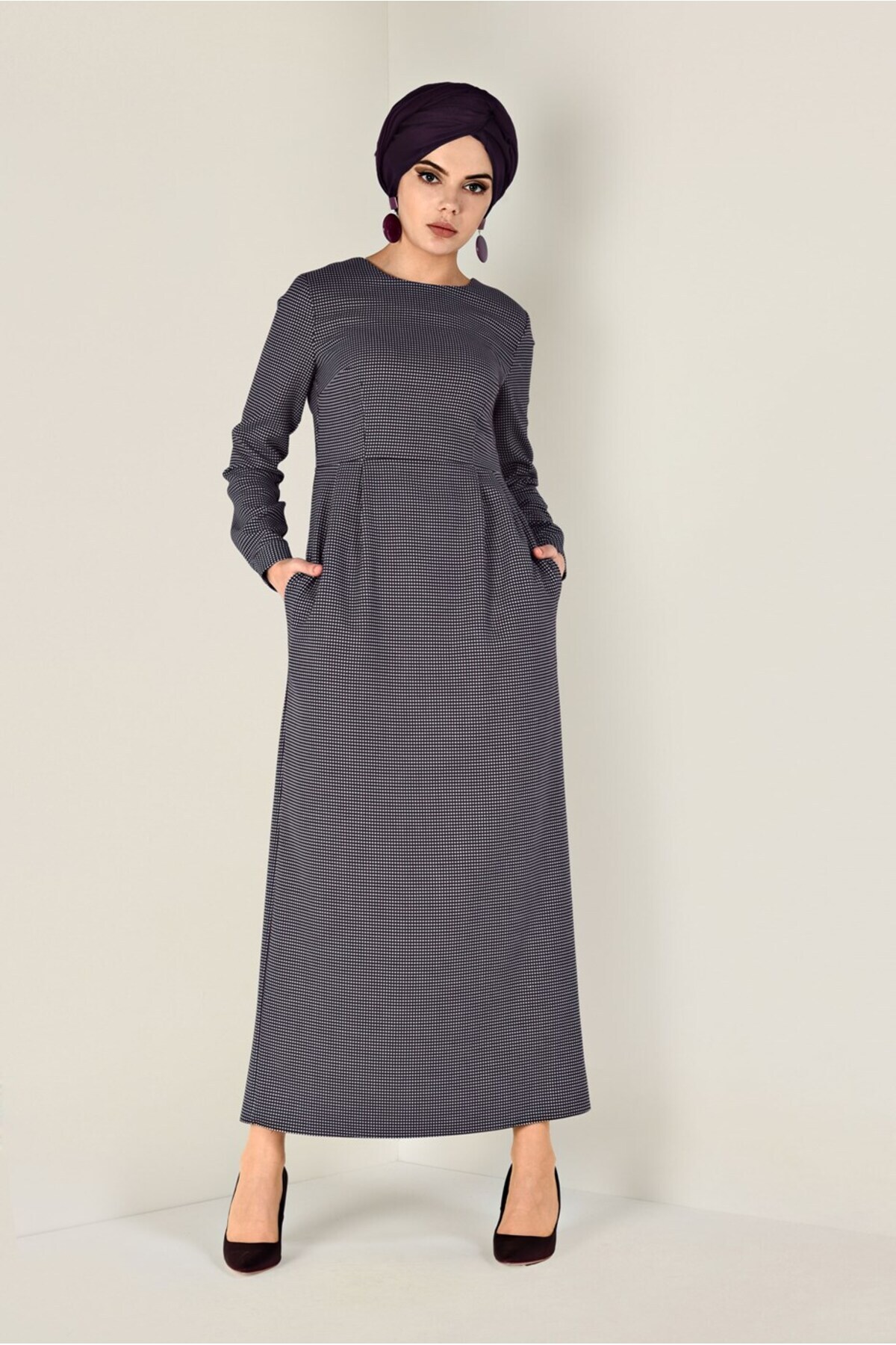 آلوینا لباس Houndstooth 4833-1