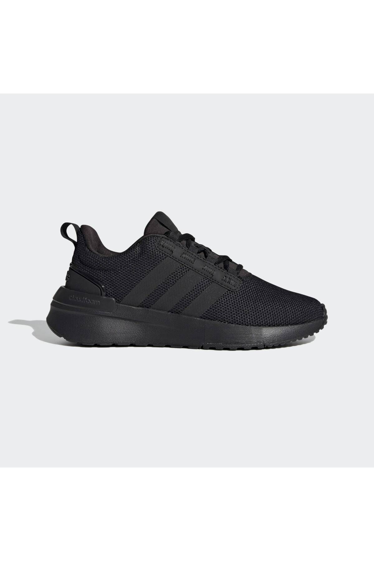 کفش دو و تمرین مشکی دخترانه پسرانه بچگانه TR21 K کودک در حال رانینگ adidas