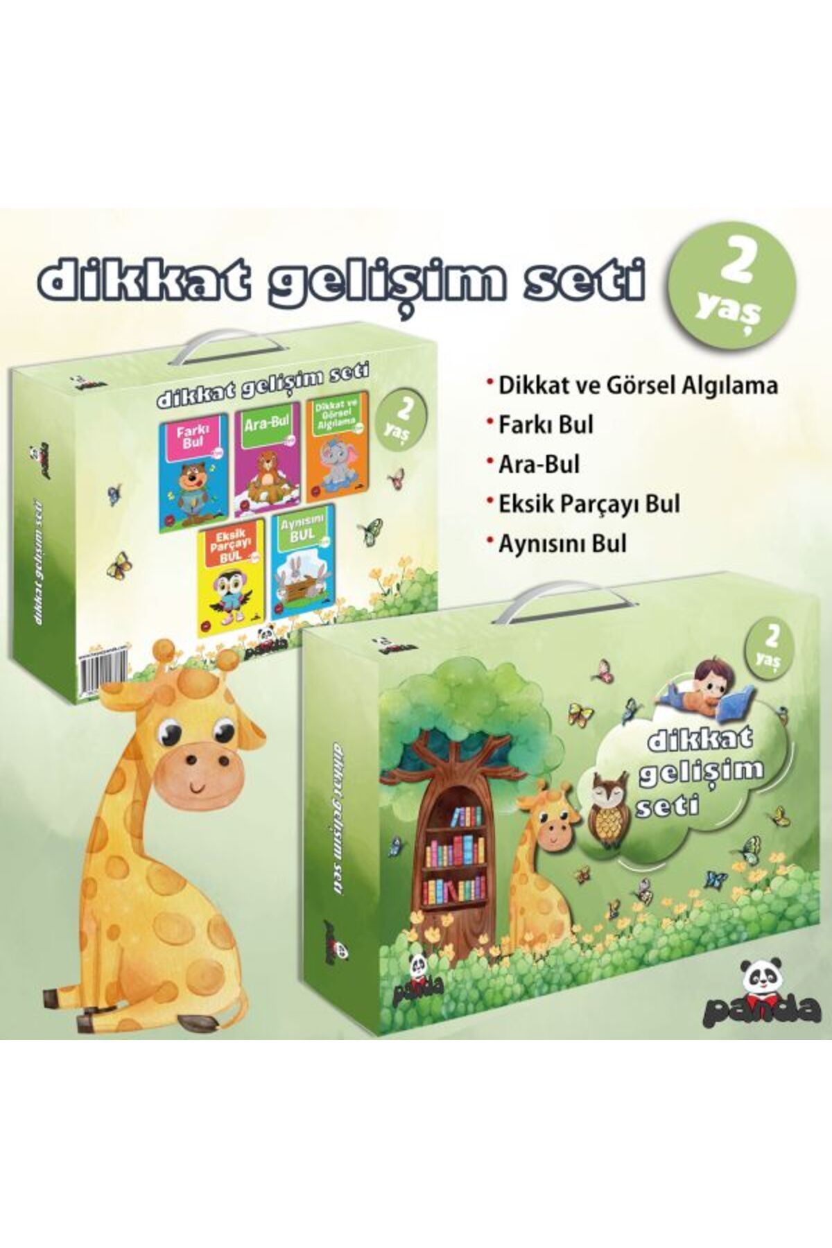Beyaz Panda Yayınları Dikkat Gelişim Seti 2 Yaş