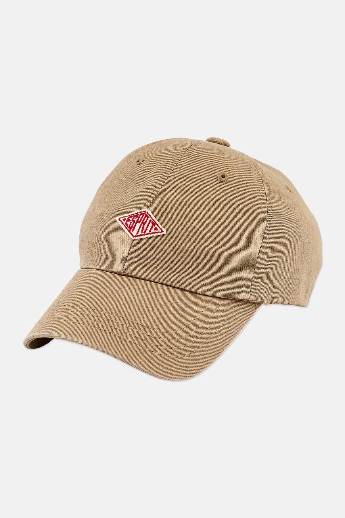 Esprit-Women Embroidered Logo Adjustable Cap, Beige 1