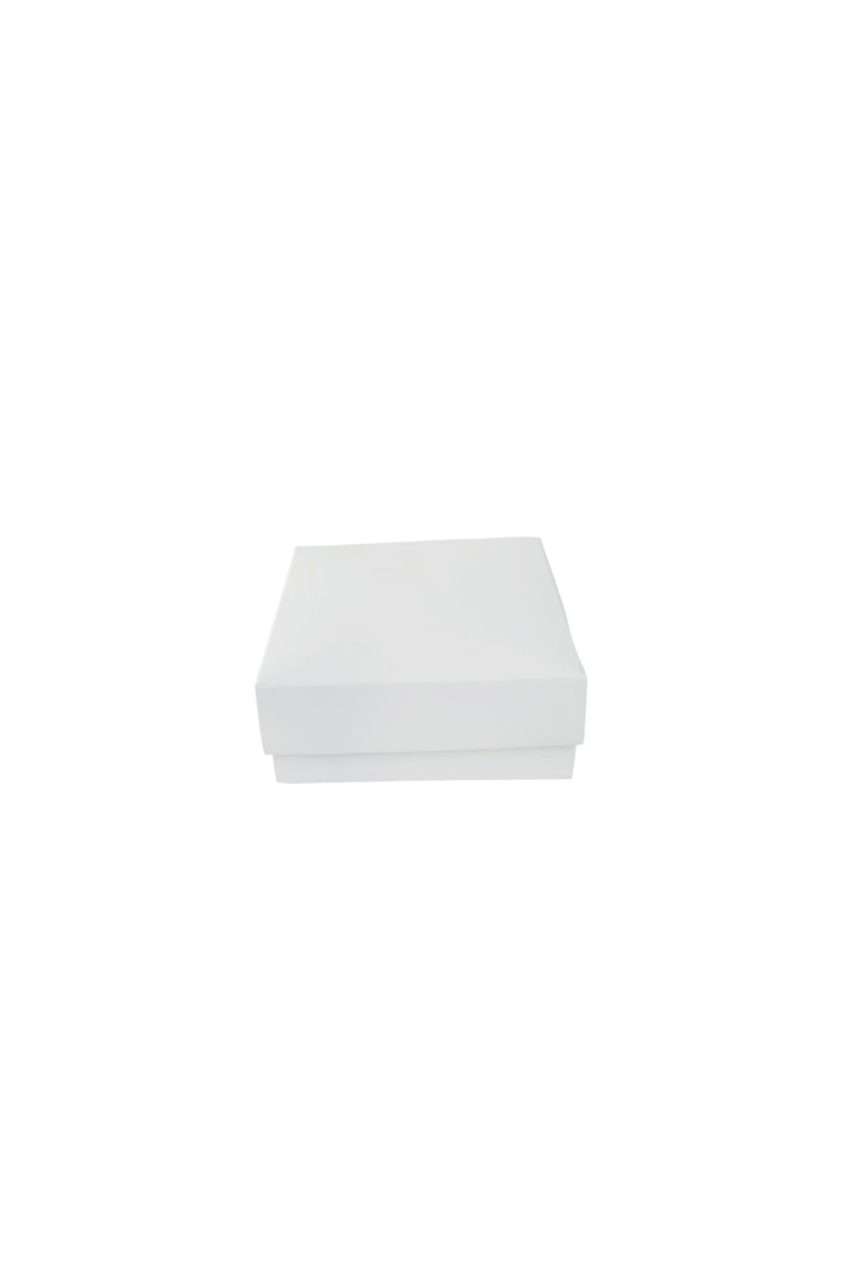 teknotrust Beyaz 7x7x3 cm 50 adet süngerli takı kutusu, tam kapaklı, selefonlu, şık ve kullanışlı