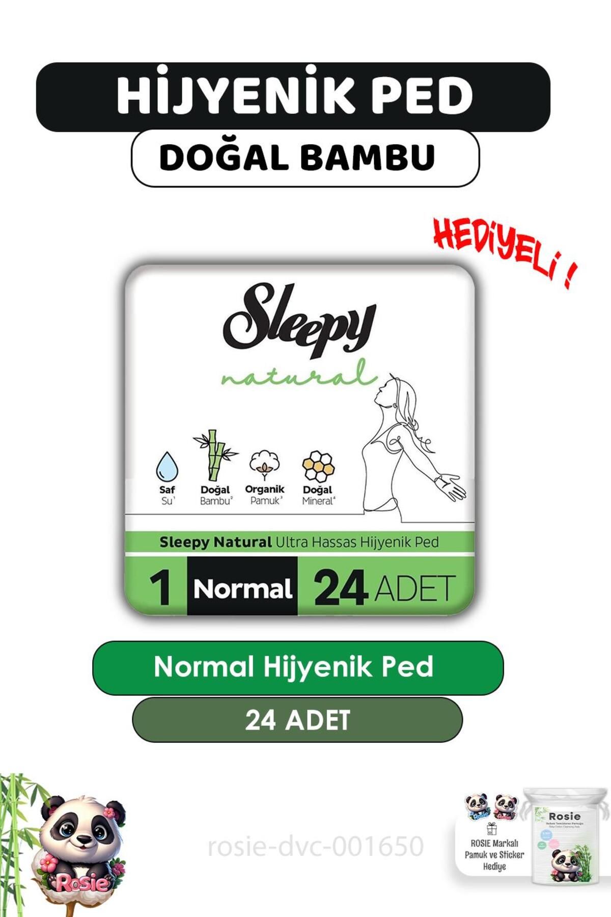 Sleepy Natural Süper Eco Normal Hijyenik Ped 24 Adet (boy 1) ve ROSIE