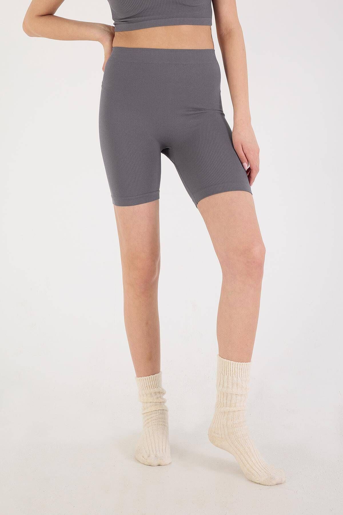 Addax-Nahtlose Sportshorts mit hoher Taille und Strumpfhosen Tyt12417-t11 2