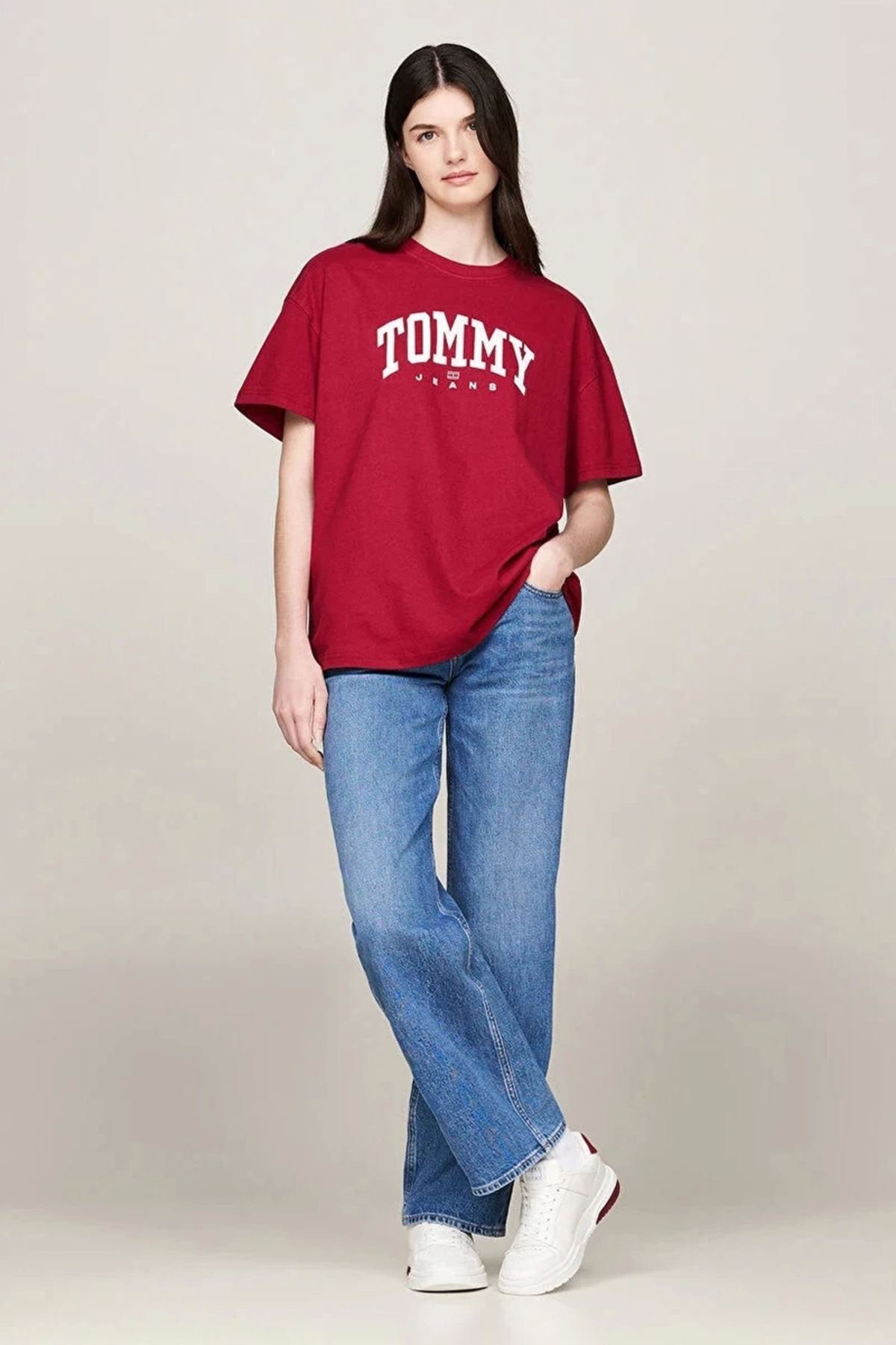 Tommy Hilfiger TJW OVS VARSITY 1 TEE EXT