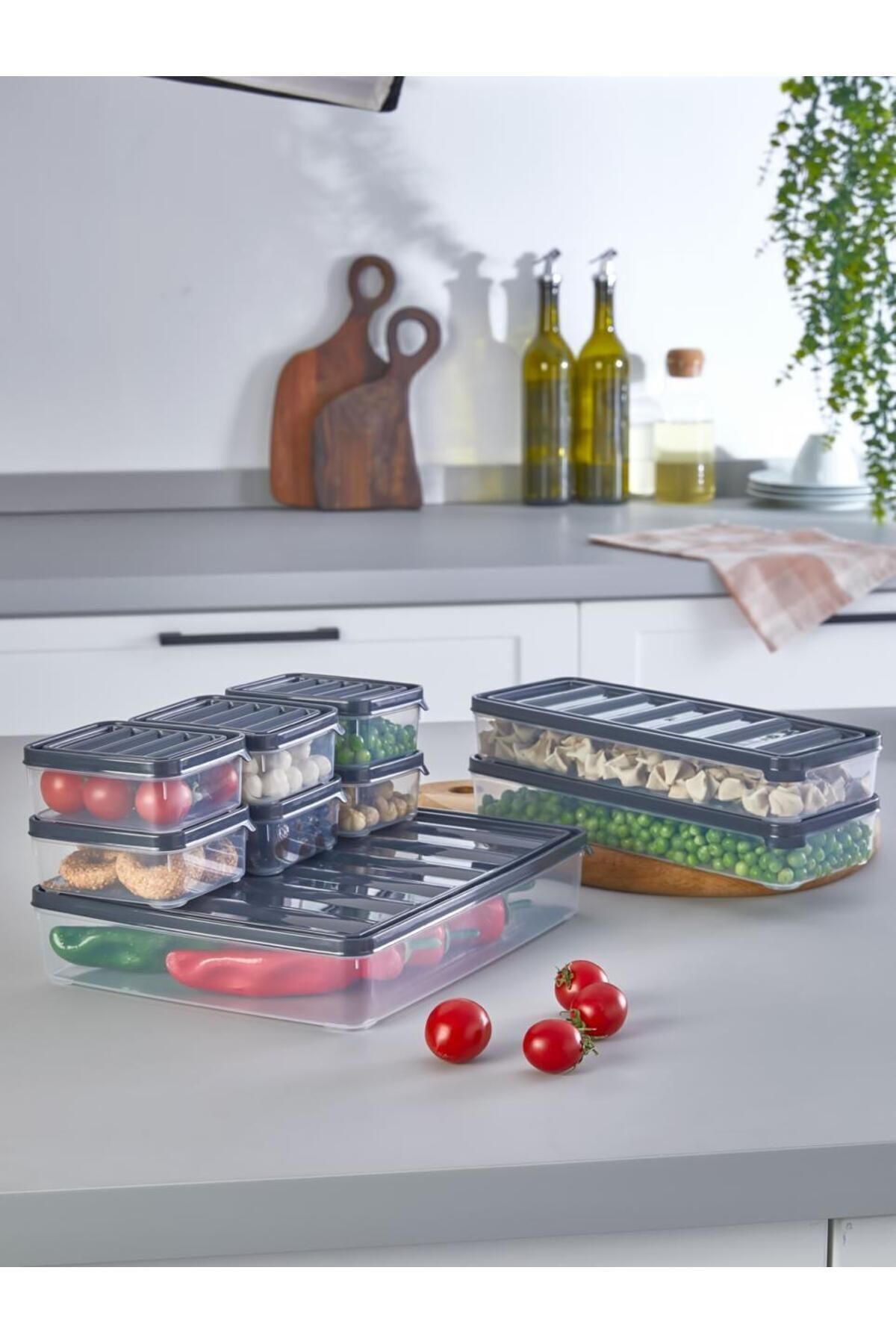 KRM HOME-9 Piece Picnic Breakfast Fresh Food Storage Container - Breakfast 4
