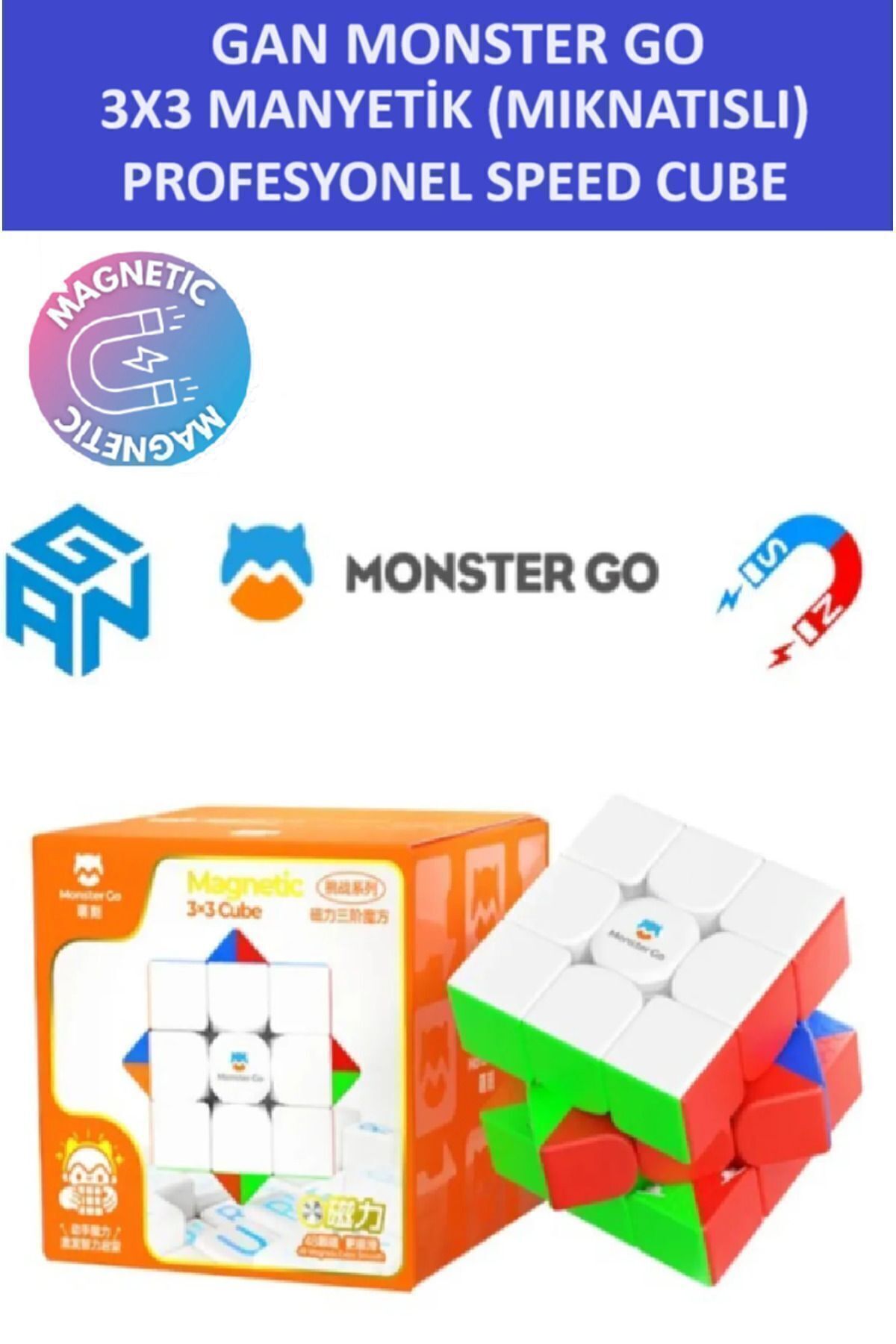 ZETCONCEPT-MG356 M 3x3 - Professional Speed Cube, Magnetic Intelligence and Patience Cube 1