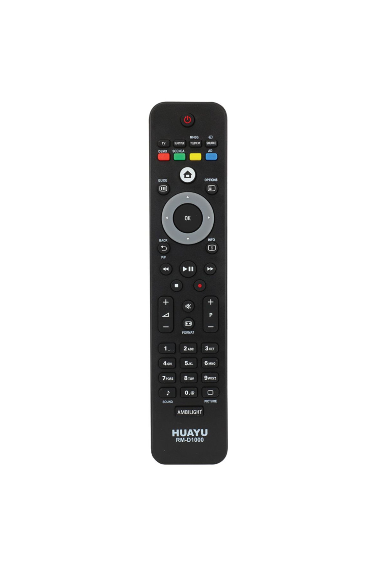 Robinanka HUAYU KL PHIL.IPS RM-D1000 SMART/AMBILIGHT TUŞLU LCD-LED TV KUMANDASI BLİSTERLİ