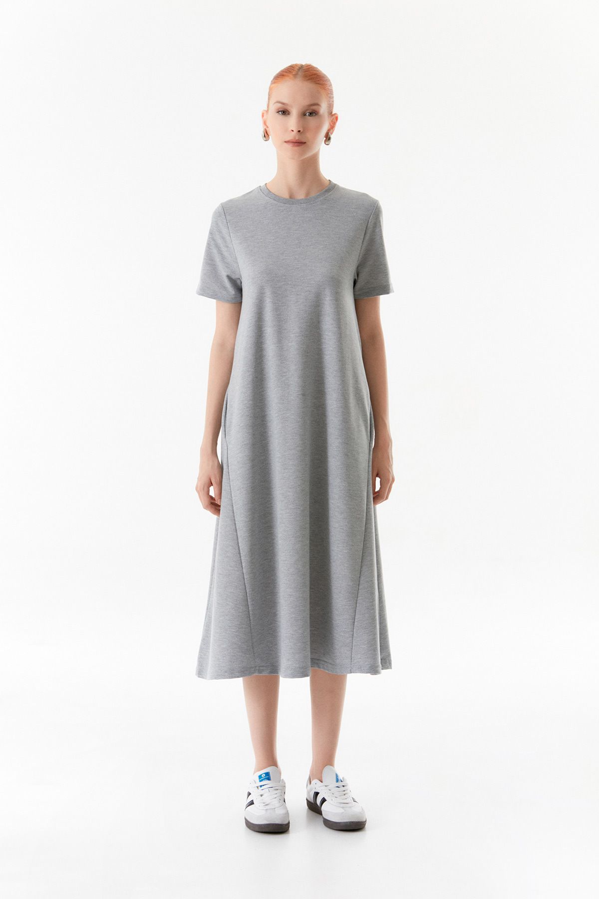 Fulla Moda-Oversize Basic Pocket Dress 8