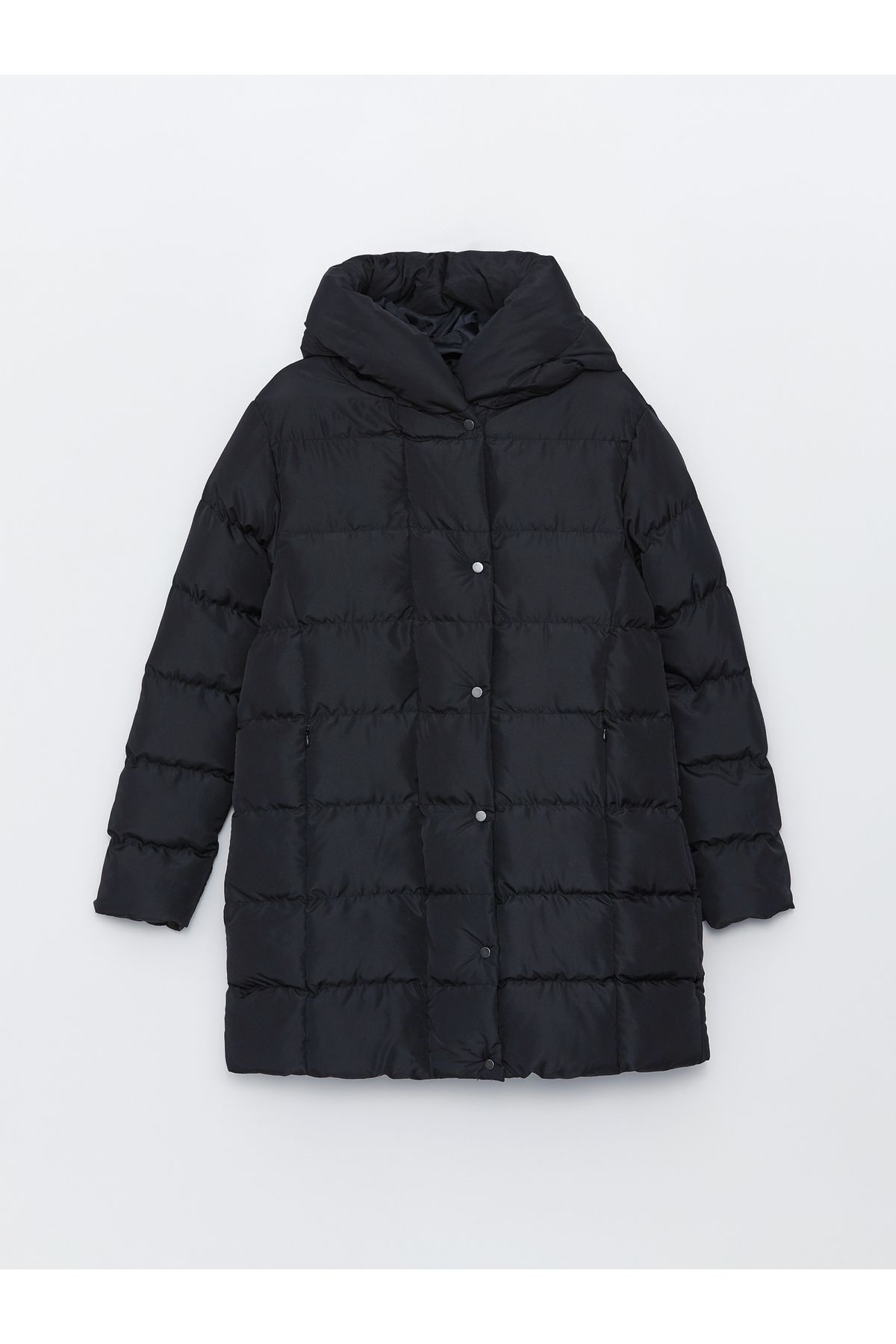 LC Waikiki-Dámský kabát s kapucí Puffer 7