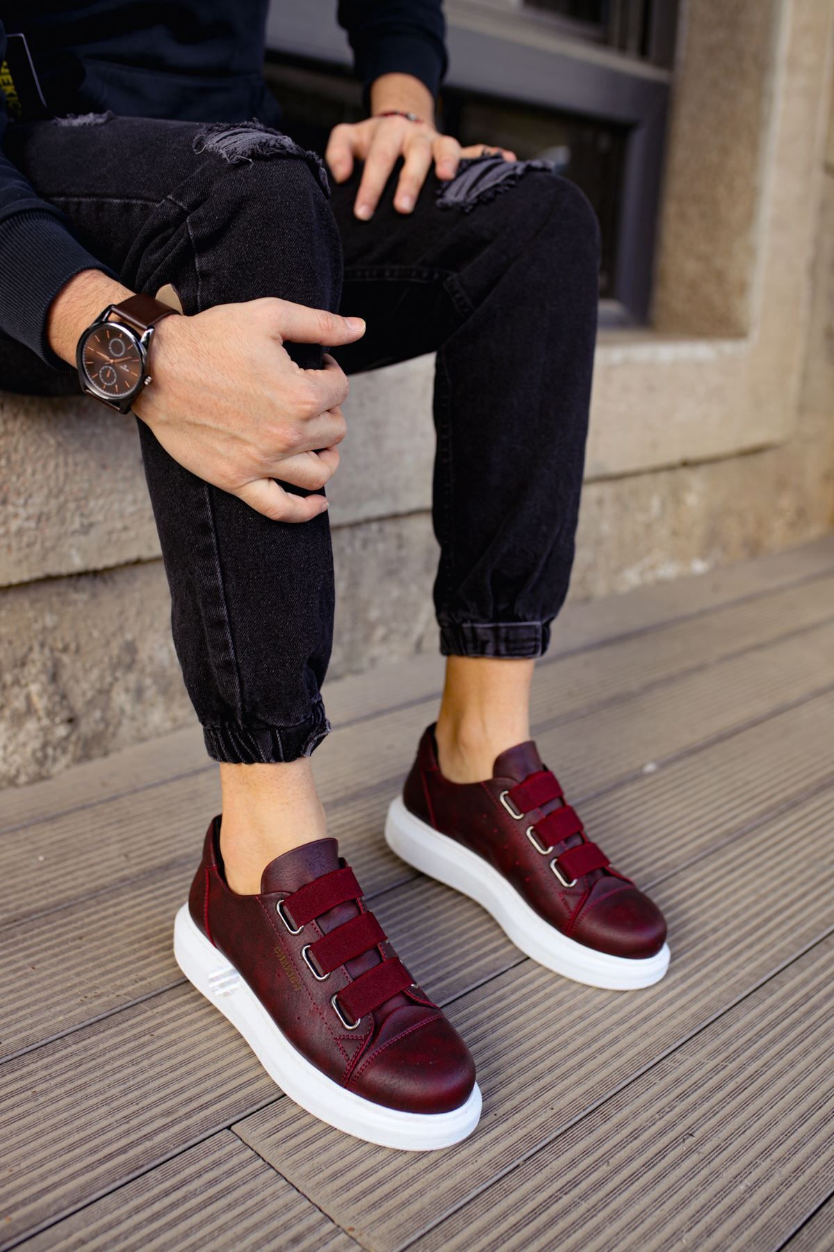 Graph CH253 CBT Mirror Non Erkek Ayakkabı BORDO