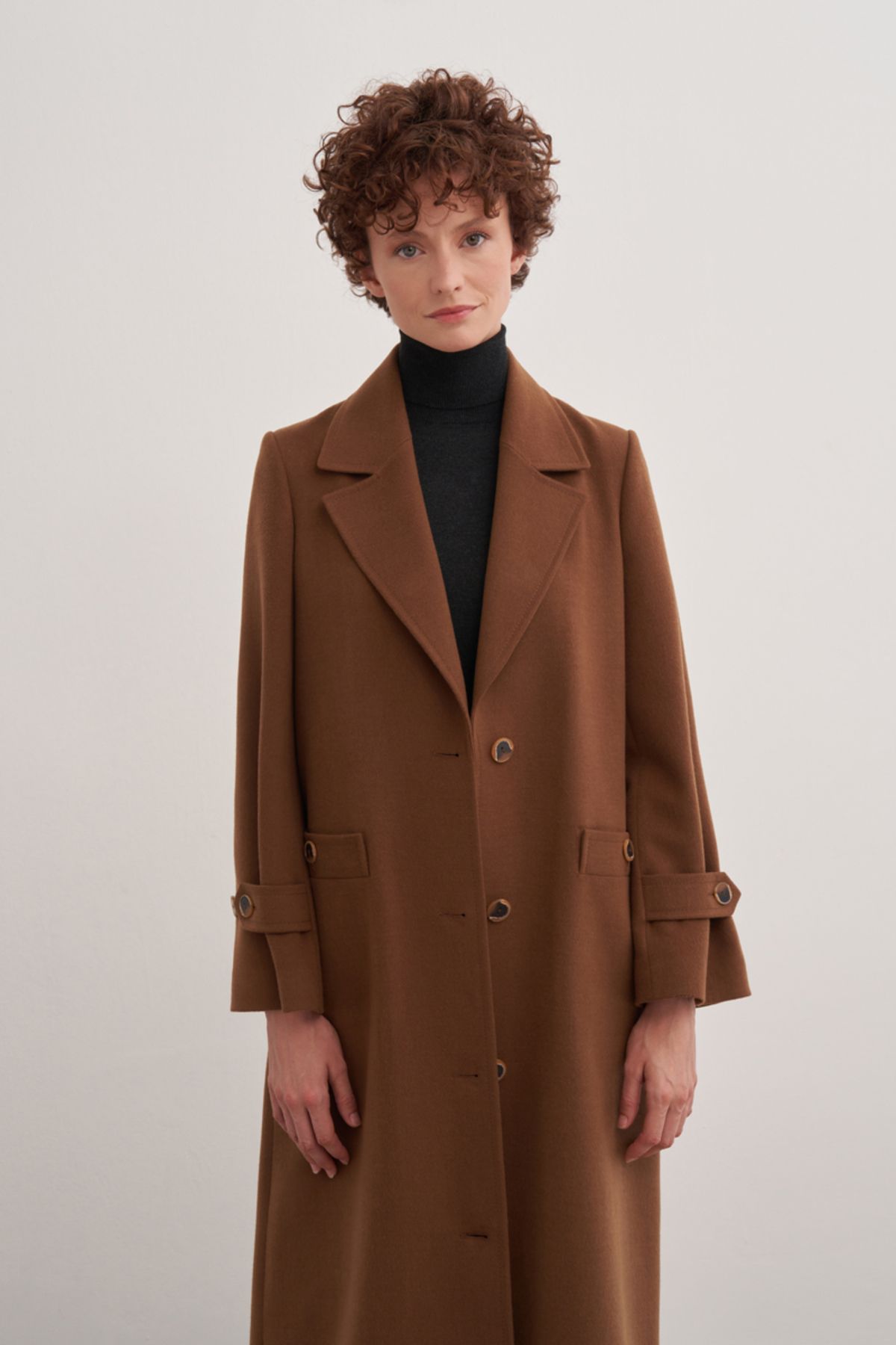 Aker-Modest Coat - Brown - Basic 5