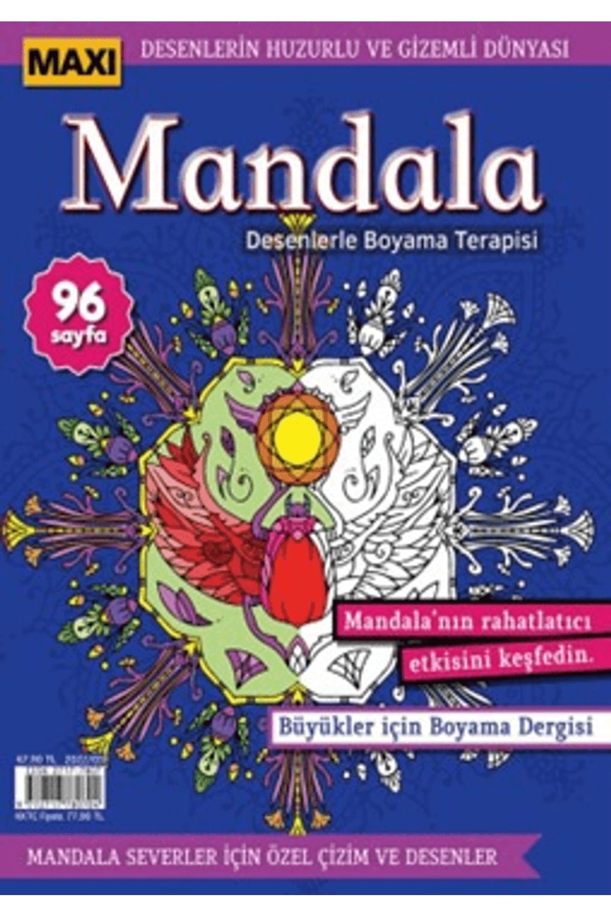 Maxi Yayıncılık Mandala Desenlerle Boyama Terapisi 8 / Bertan Kodamanoğlu 9772717780100