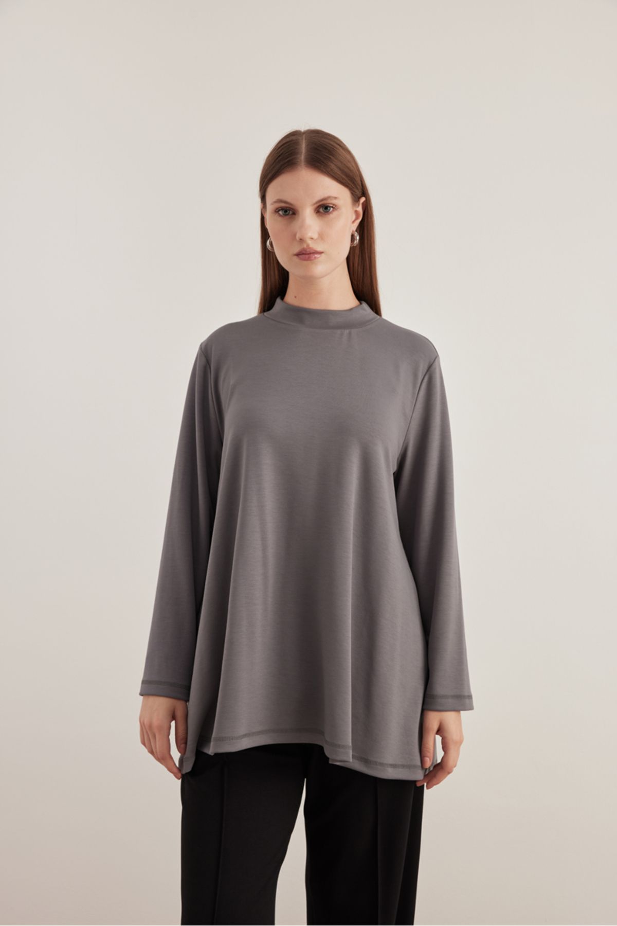 Aker-Modest Tunic - Gray - Regular fit 1