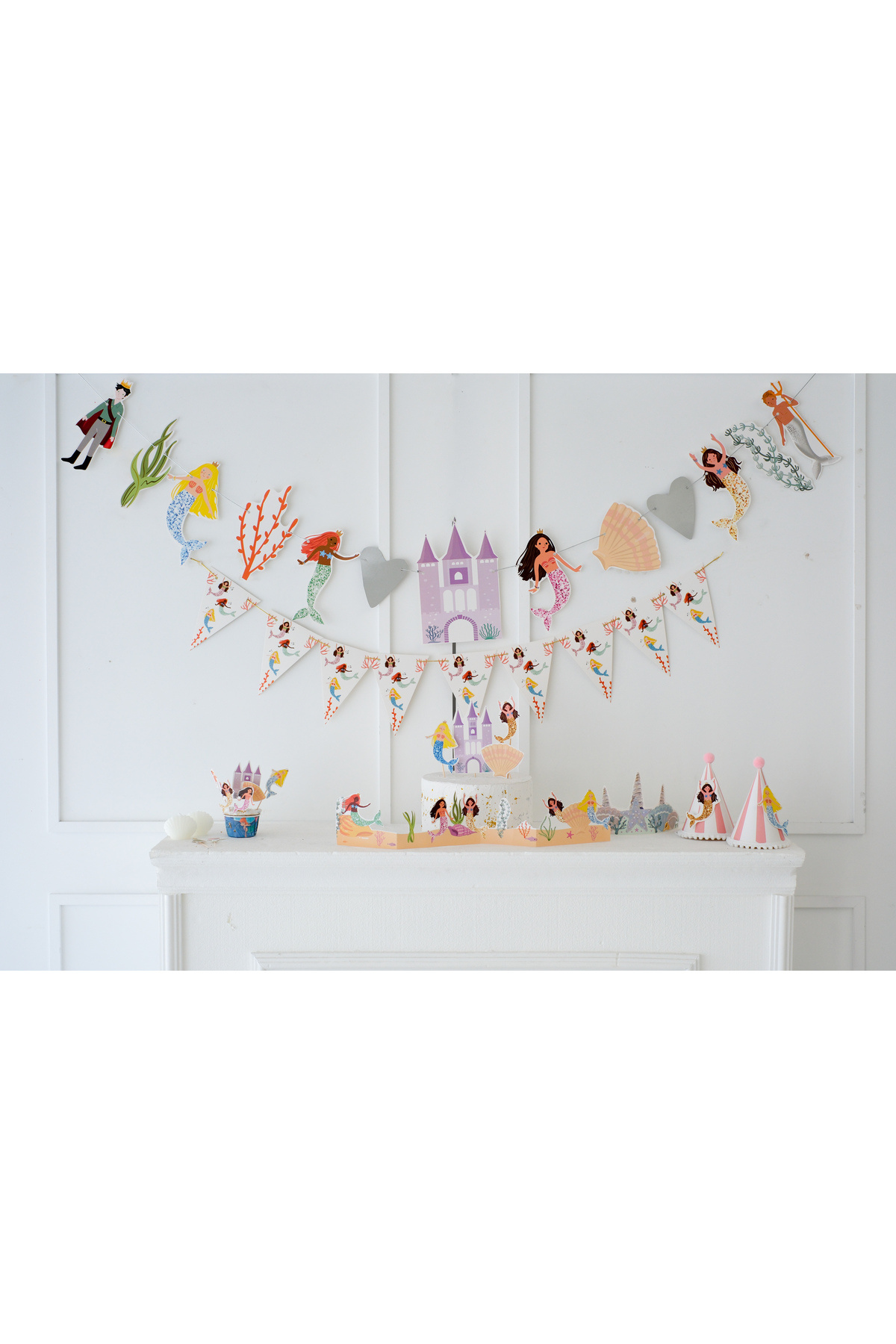 Partifabrik Deniz Kızı Mermaid Temalı Full Parti Seti