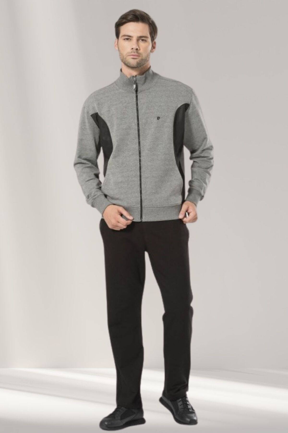 ست گرمکن ورزشی مردانه راسته فاق نرمال آستین بلند | پیر کاردین Pierre Cardin CH. PC23. 70.00.01 - تصویر 3