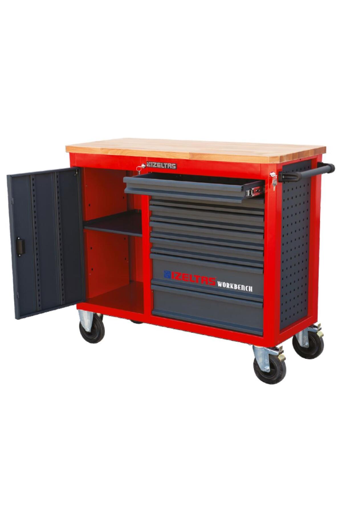 İzeltaş İzeltaş 8247 Takım Dolabı Ahşap Üst Tablalı Workbanch ( 7