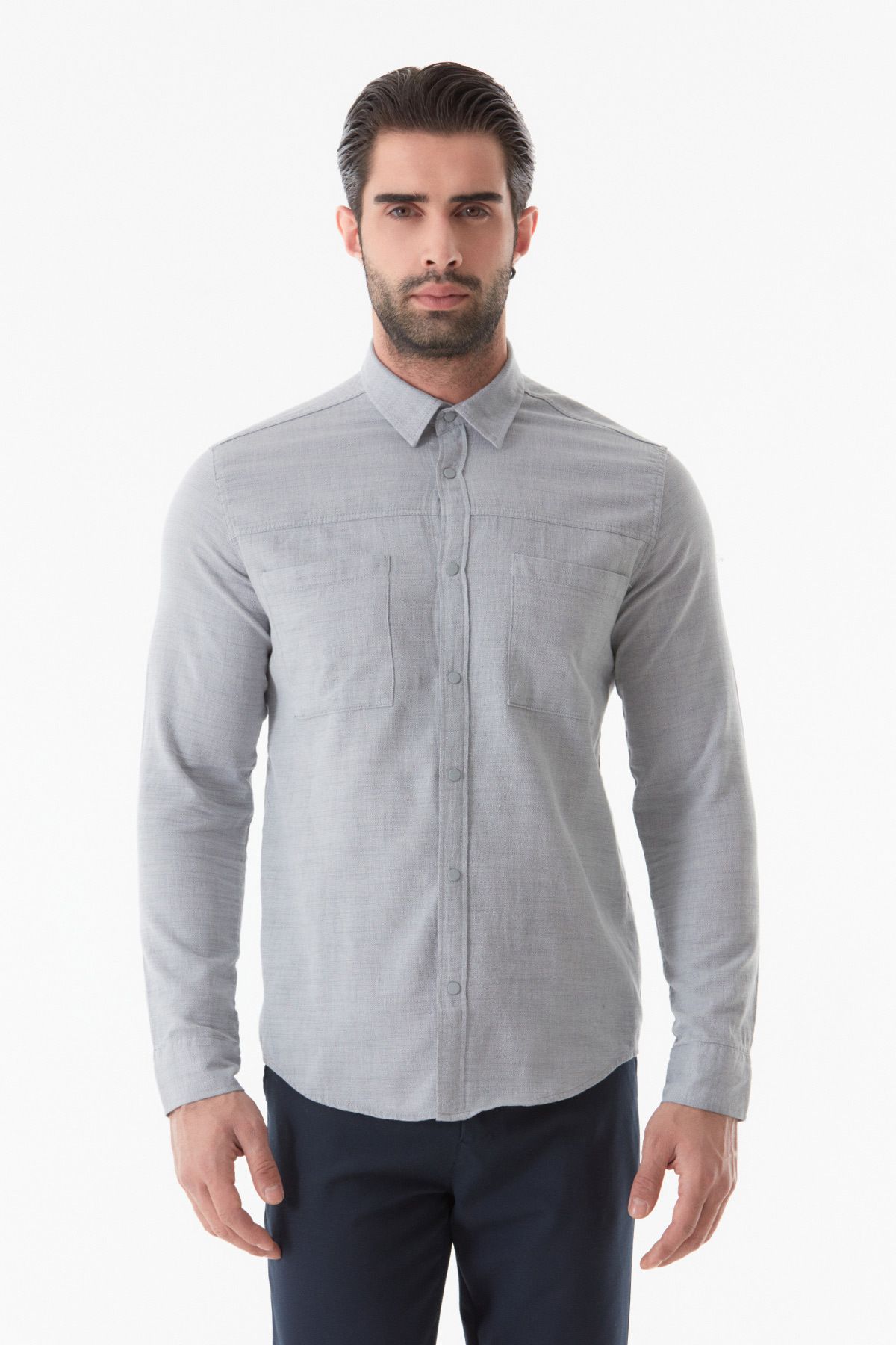 Fulla Moda-Snap Pocket Shirt 6