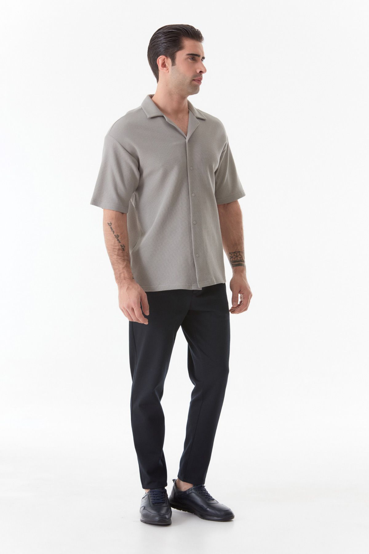 Fulla Moda-Basic Snap Shirt 2