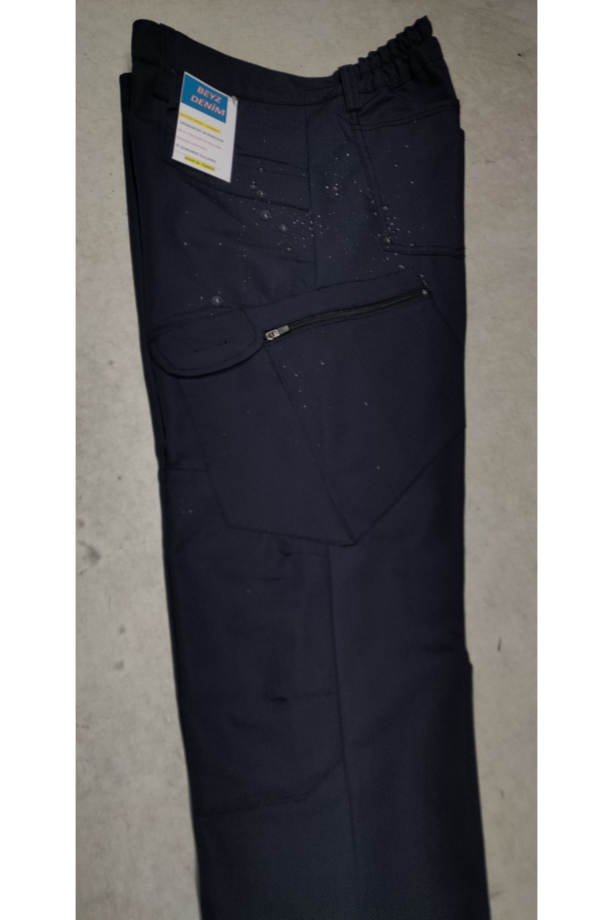 BeyzDenim-albastru închis Pantaloni tactici hidrofugă marime mare CARGO 4