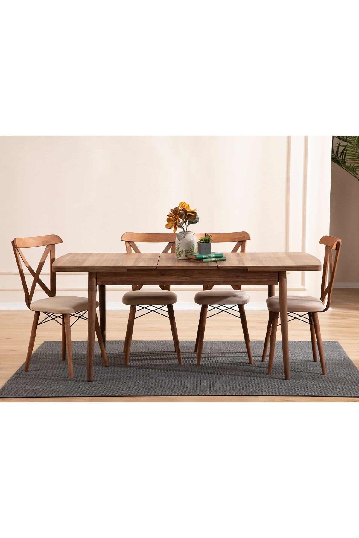 Genoa 4 Chair Kitchen Table Set