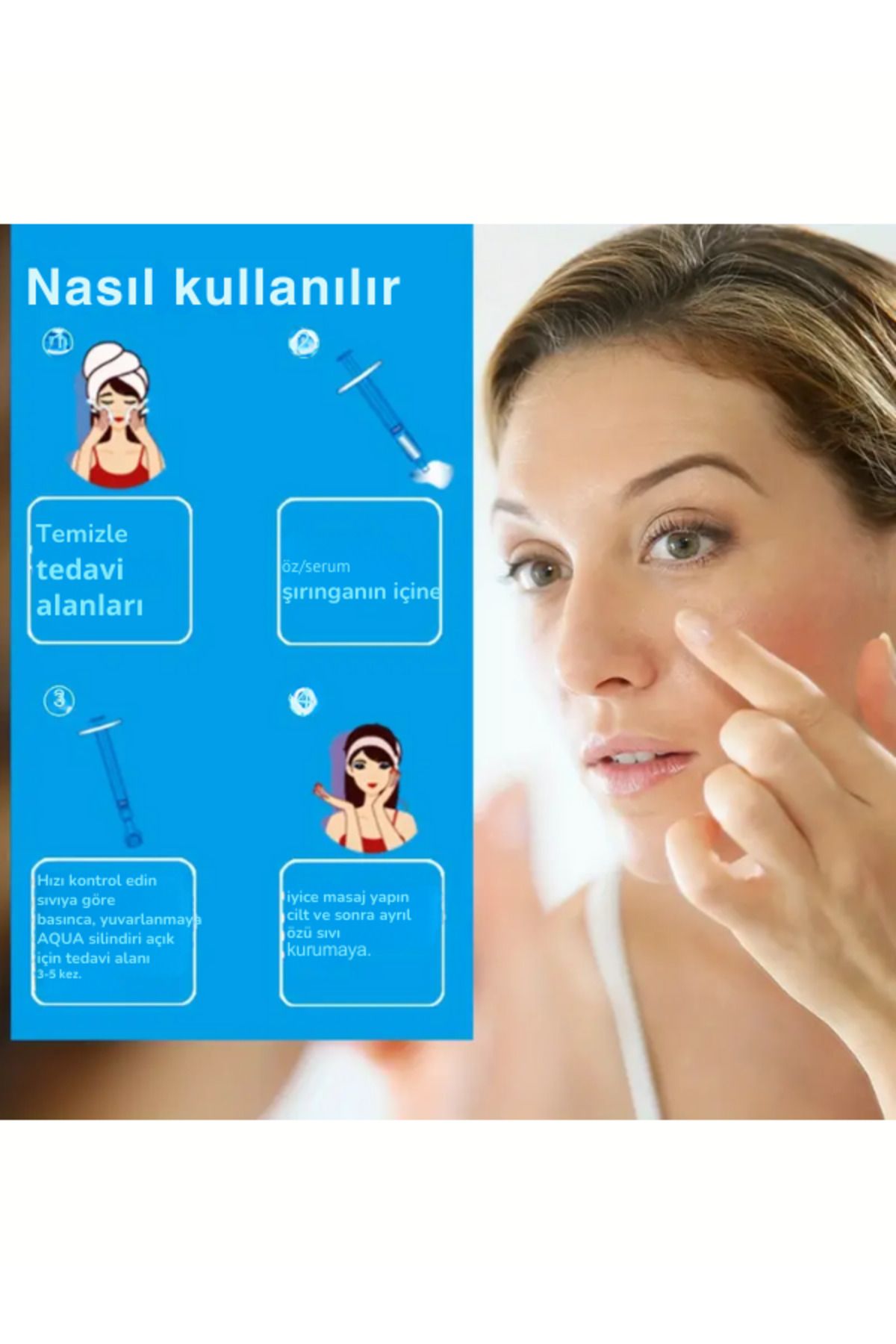 غلتک جدید 0.25 میلی متری سرنگ 3 میلی لیتری میکرو سوزن غلطک برای جوان سازی پوست صورت NutraBella