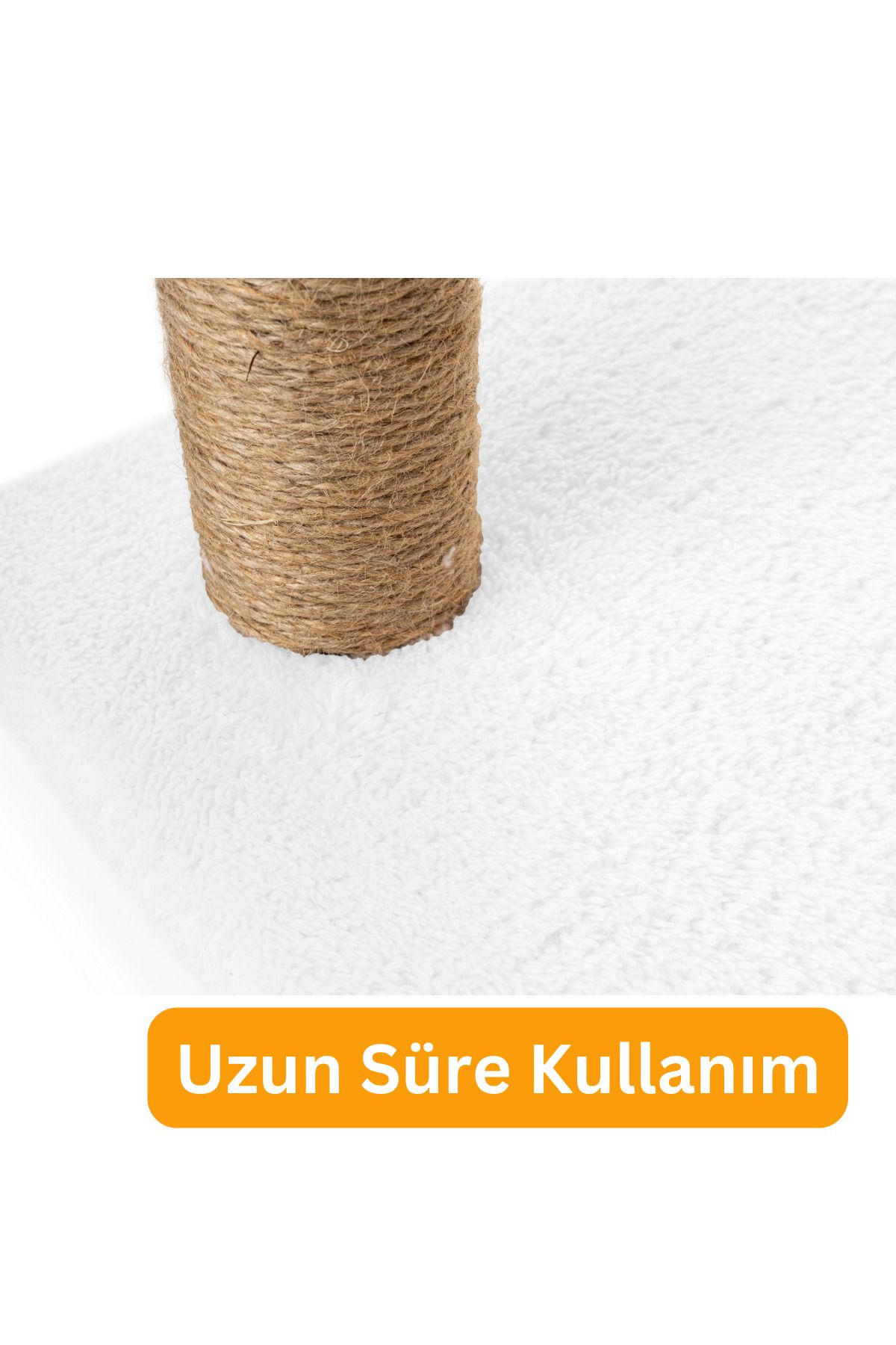 BEYLİNİ-2-Piece Plush Fabric Cat Scratch Kit - Erasable Disassembled, 42cm, 2-Step White Jump and Scratch 6