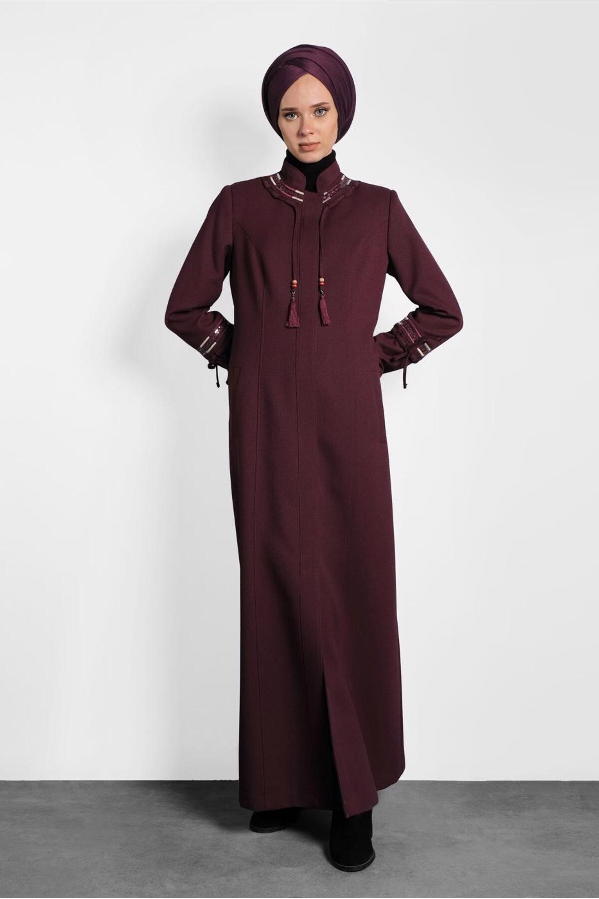 Alvina-10002 Model Judge Collar Buttoned and Decorated 2