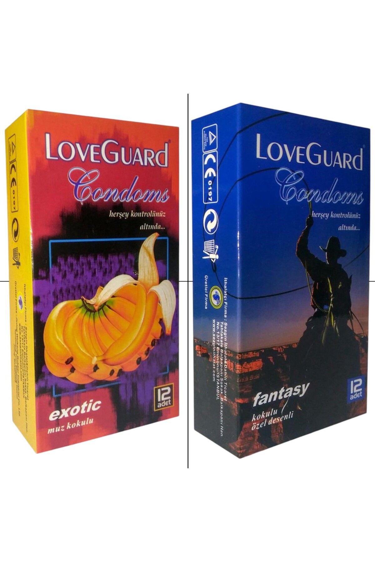 Love Guard LoveGuard 2'li Set 24 Adet Exotic Muz - Fantasy