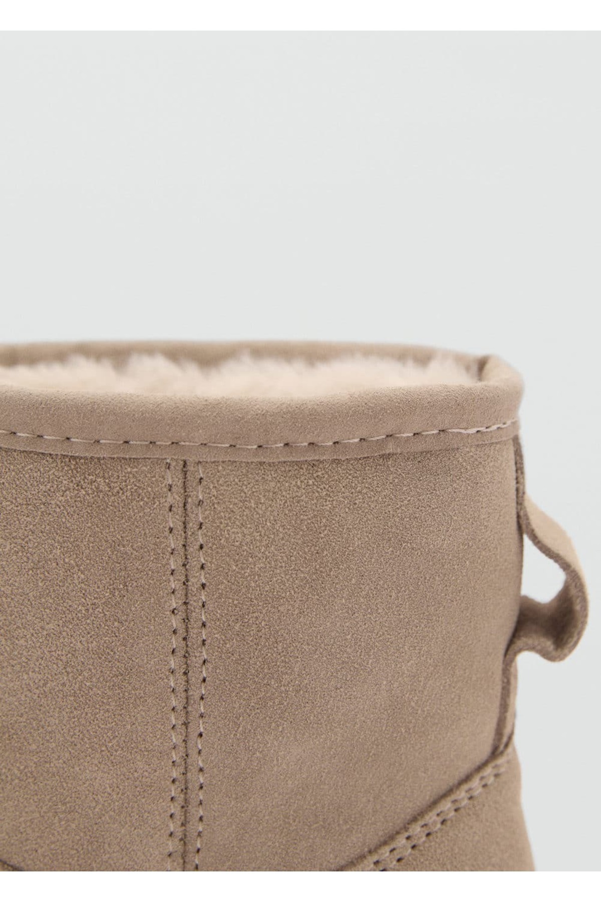 MANGO Kids-Leather Ankle Boots with Fur Inside 3