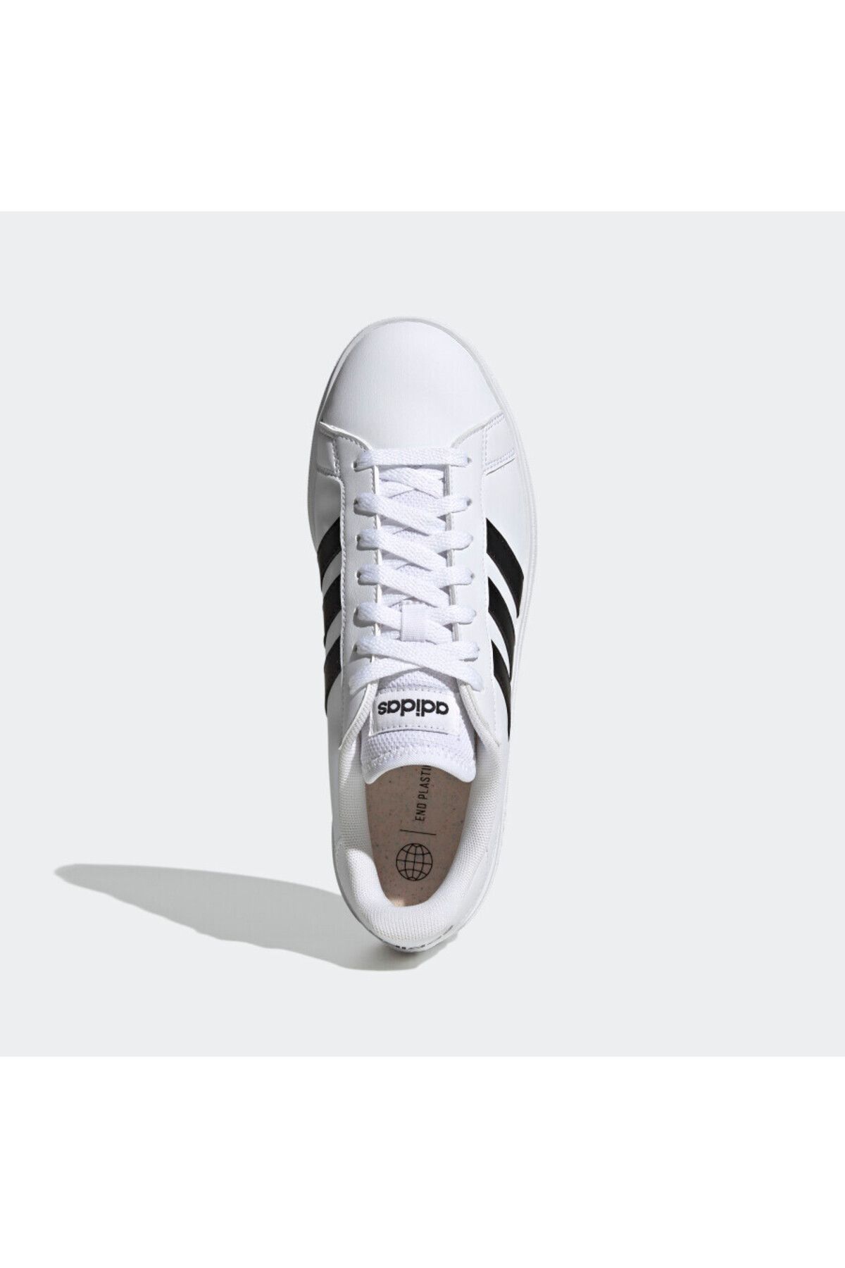 adidas-Men's White Grand Court Base 2.0 Casual Shoes Gw9250 5