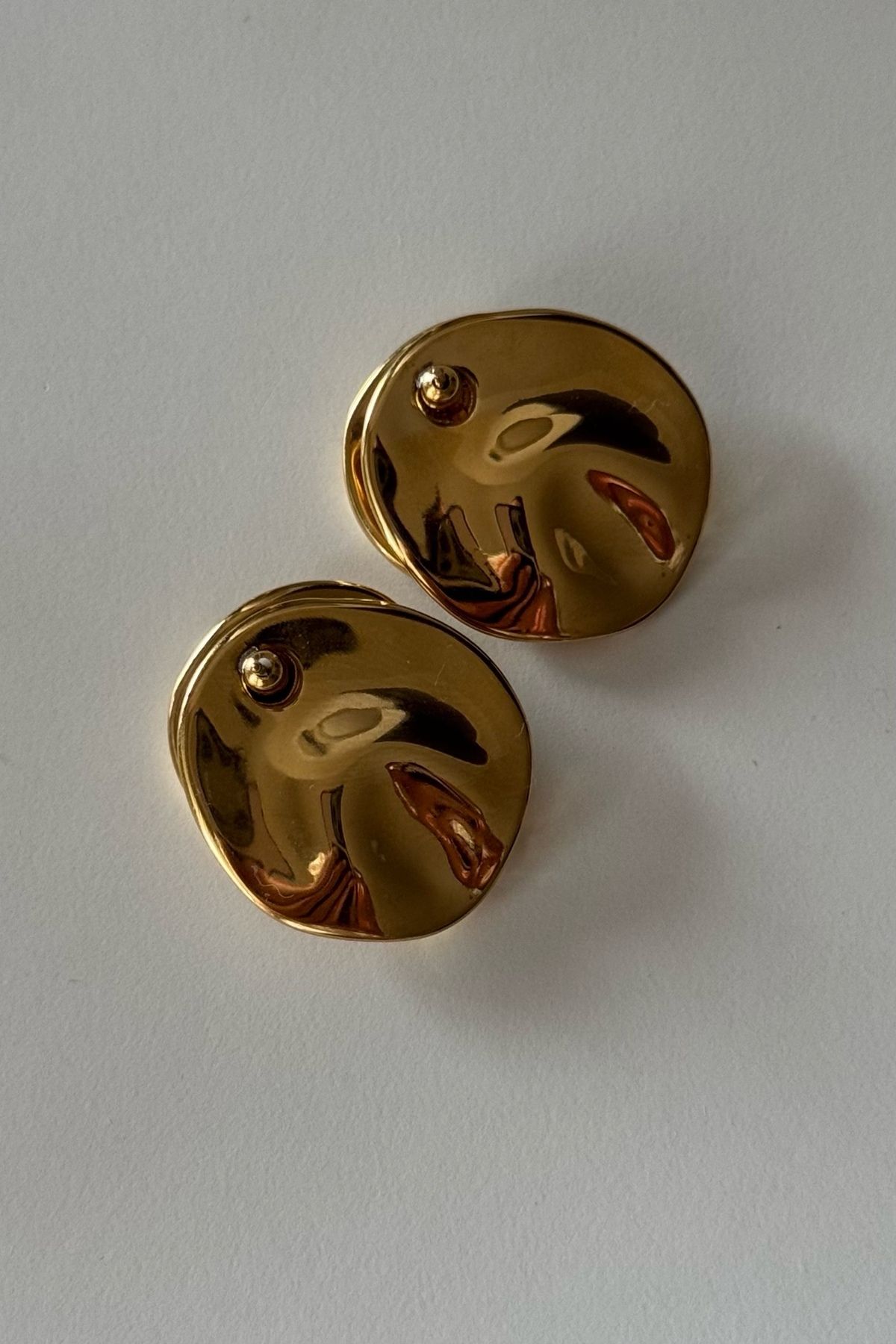 Beca Atelier-316L Steel Double Mirror Earrings 3
