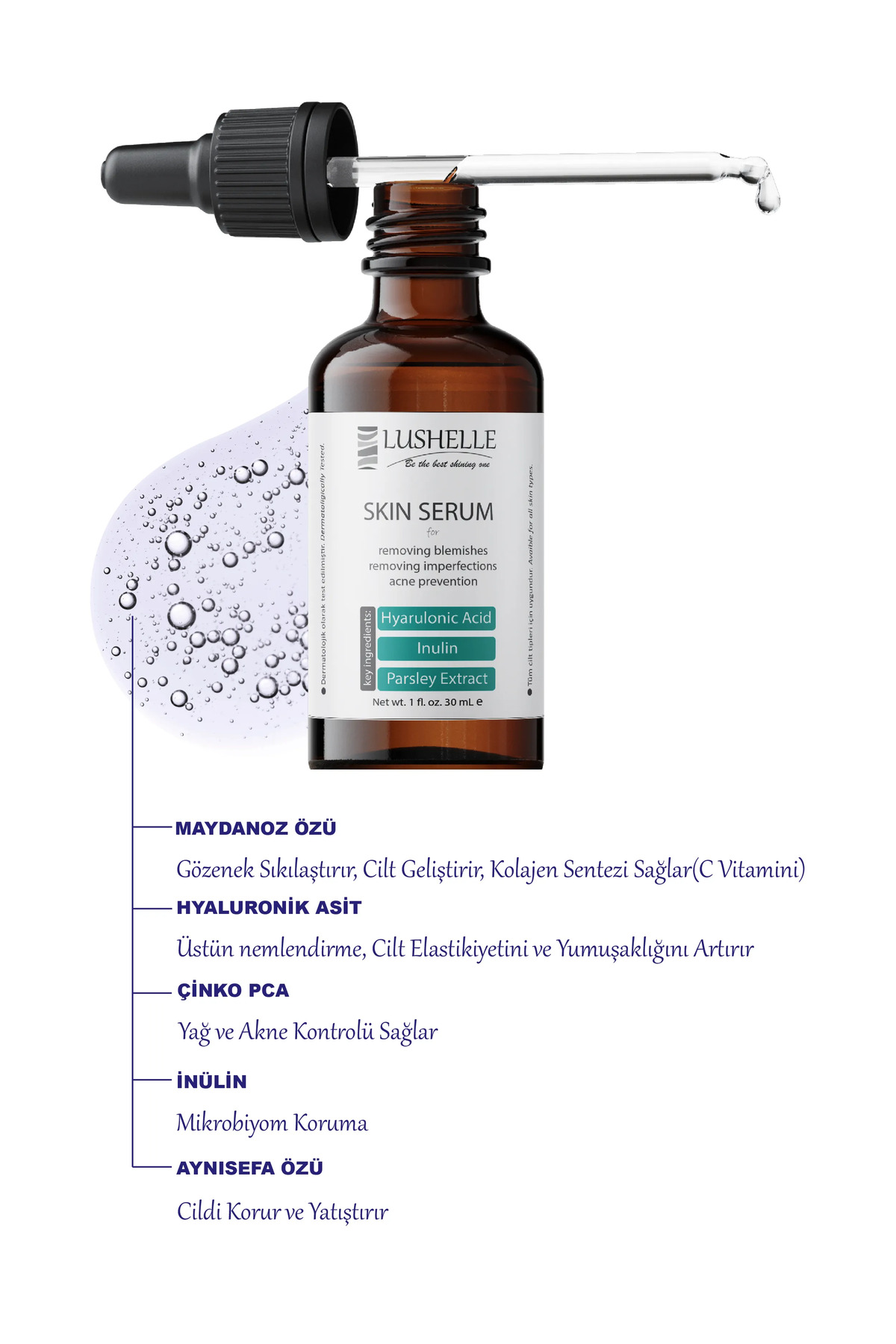 سرم پوست   Lushelle | SRM001 اورجینال - تصویر 3