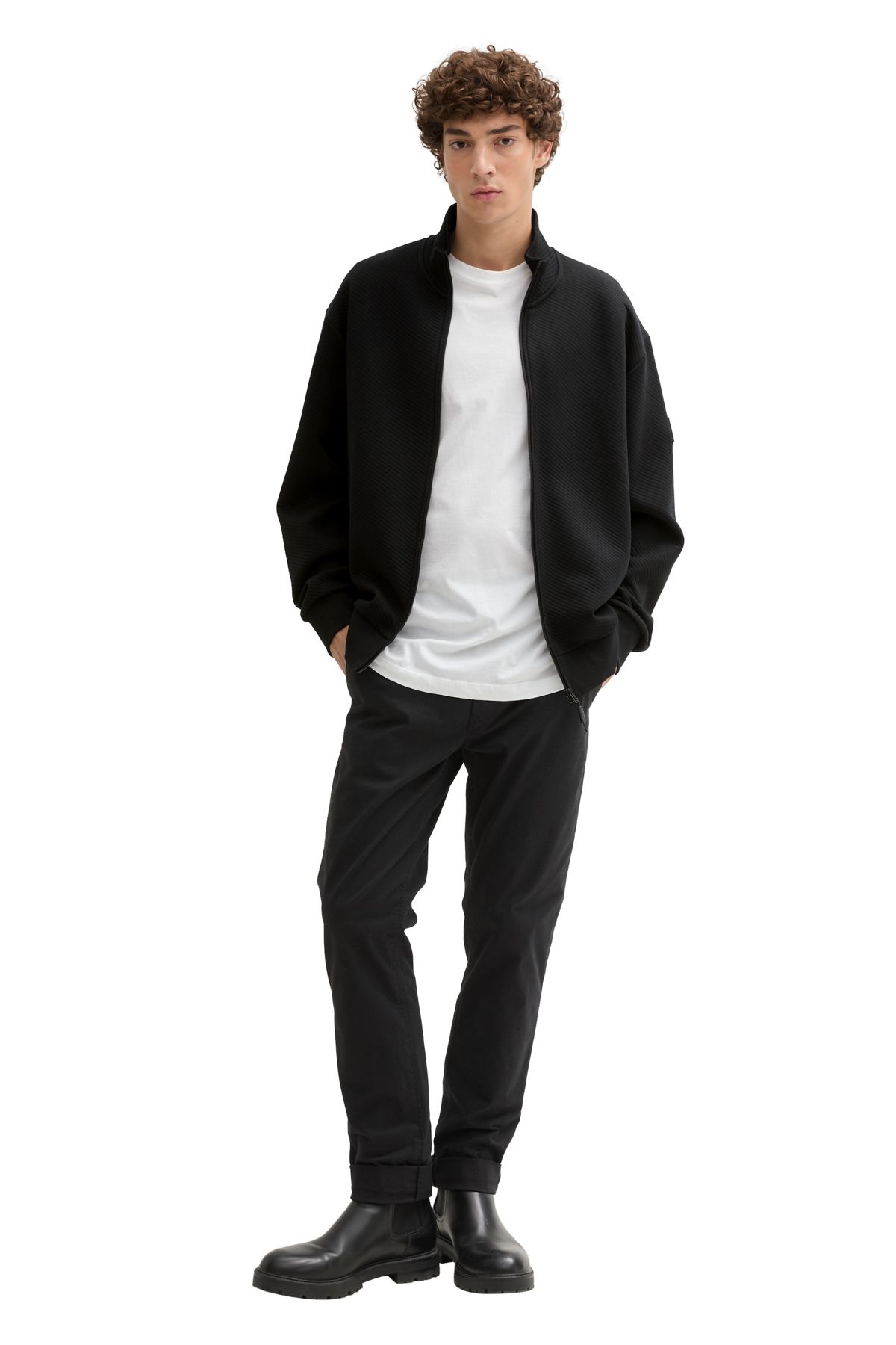 Tom Tailor Denim Kurtka Dresowa Strukturalna Mężczyzna - XS