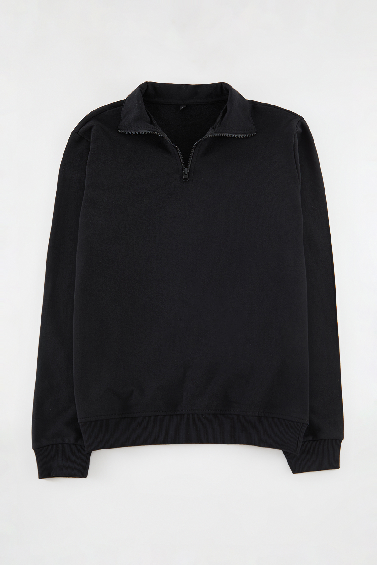 Trendyolmilla  Siyah-Kar Melanj 2'li Paket Regular/Normal Kesim İçi Polar/Sıcak Tutan Sweatshirt TMNAW25SW00205 - Görsel 3