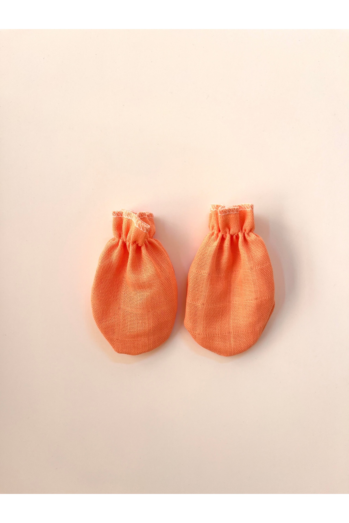 runbaby Pamuklu Tek Kat Müslin Kumaş 3 Çift Bebek Eldiven fotoğrafı 2 (önizleme)