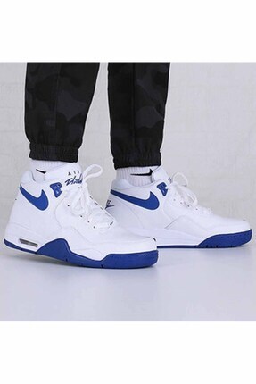 Nike Flight Legacy Erkek Basketbol Ayakkabı BQ4212-103-Beyaz-Mavi
