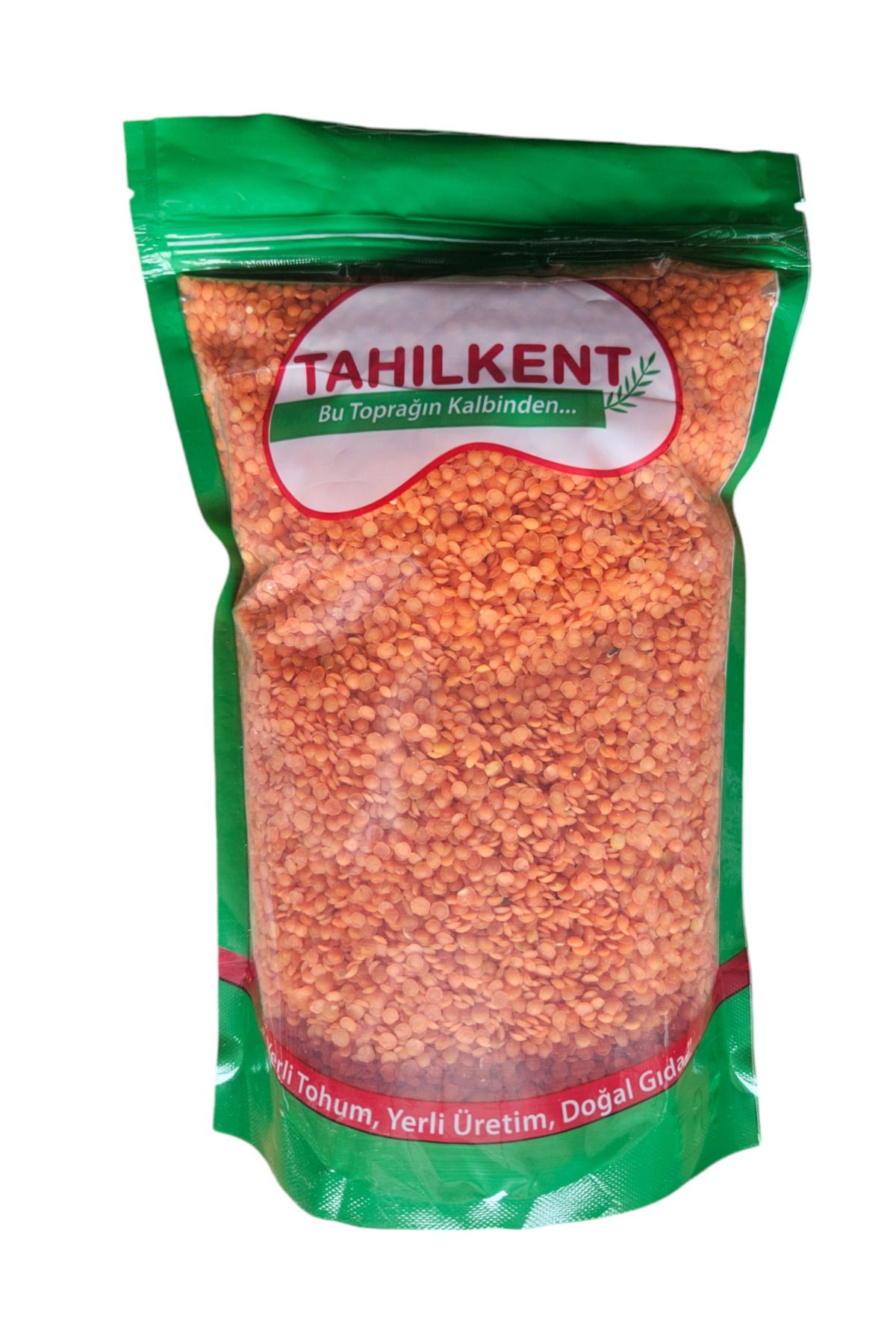 TAHILKENT Yaprak Kırmızı Mercimek 1 kg (2024 hasat, kilitli ambalaj)