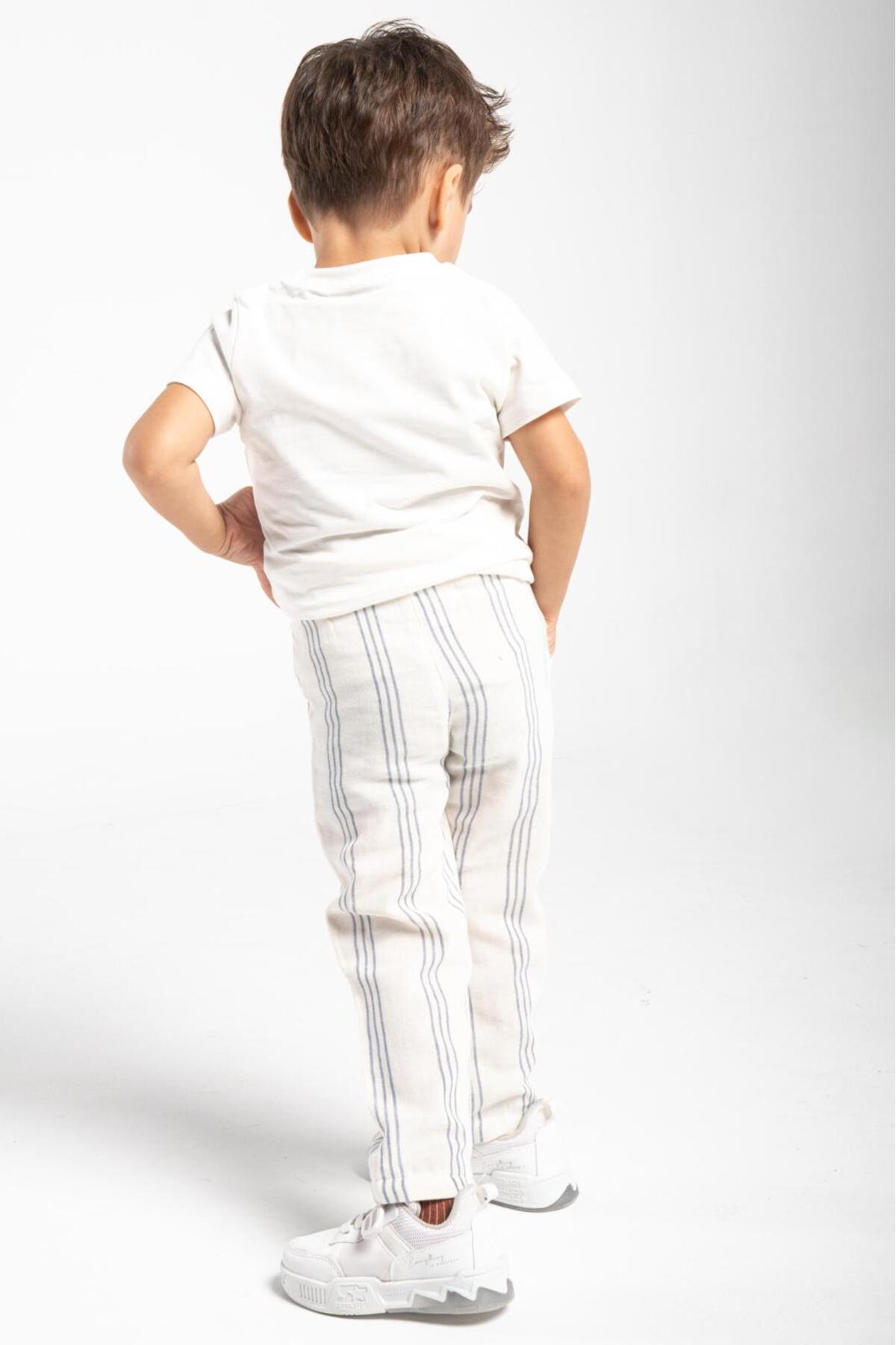 Çelix Kids Unisex Bebek&Çocuk %100 Pamuk Müslin Pantolon fotoğrafı 4 (önizleme)