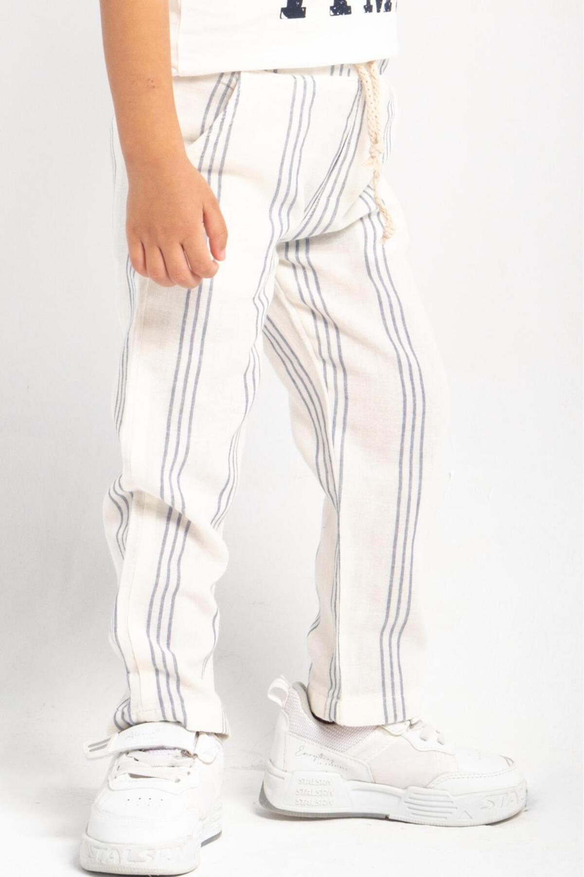 Çelix Kids Unisex Bebek&Çocuk %100 Pamuk Müslin Pantolon fotoğrafı 3 (önizleme)