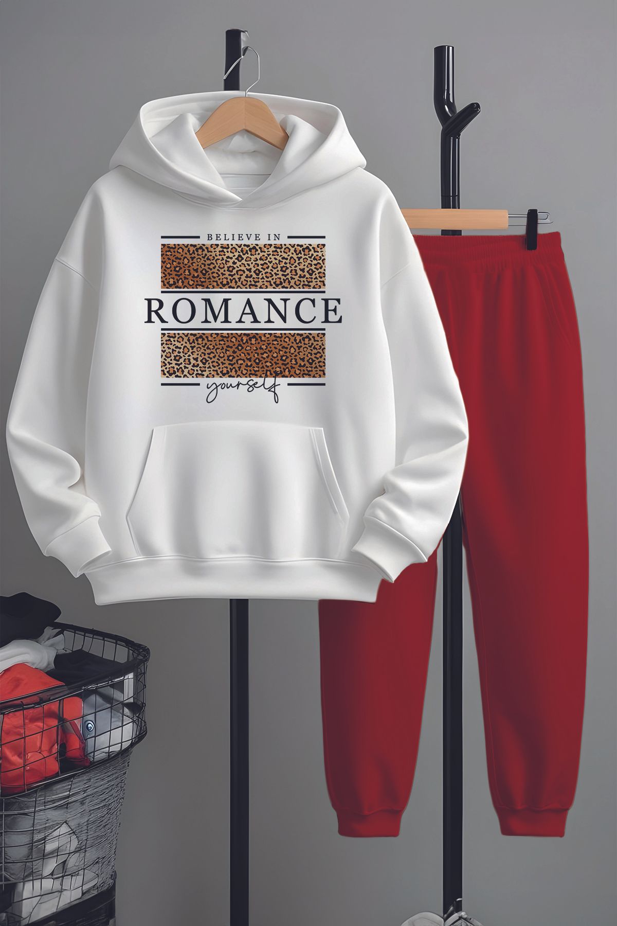 MYADA Set De Trening Cu Imprimeu Belıeve In Romance 22446 Unisex - 5-6 ani