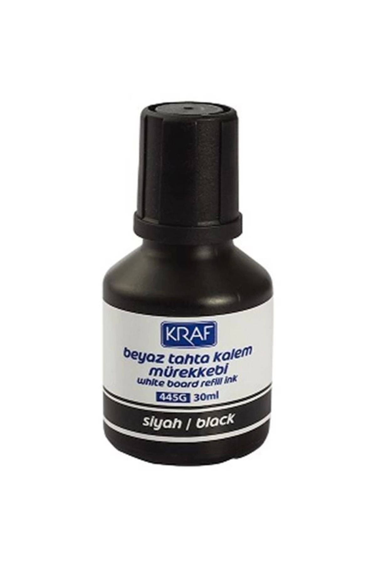 KRAF 445g Beyaz Tahta Kalem Mürekkebi Siyah 30ml.