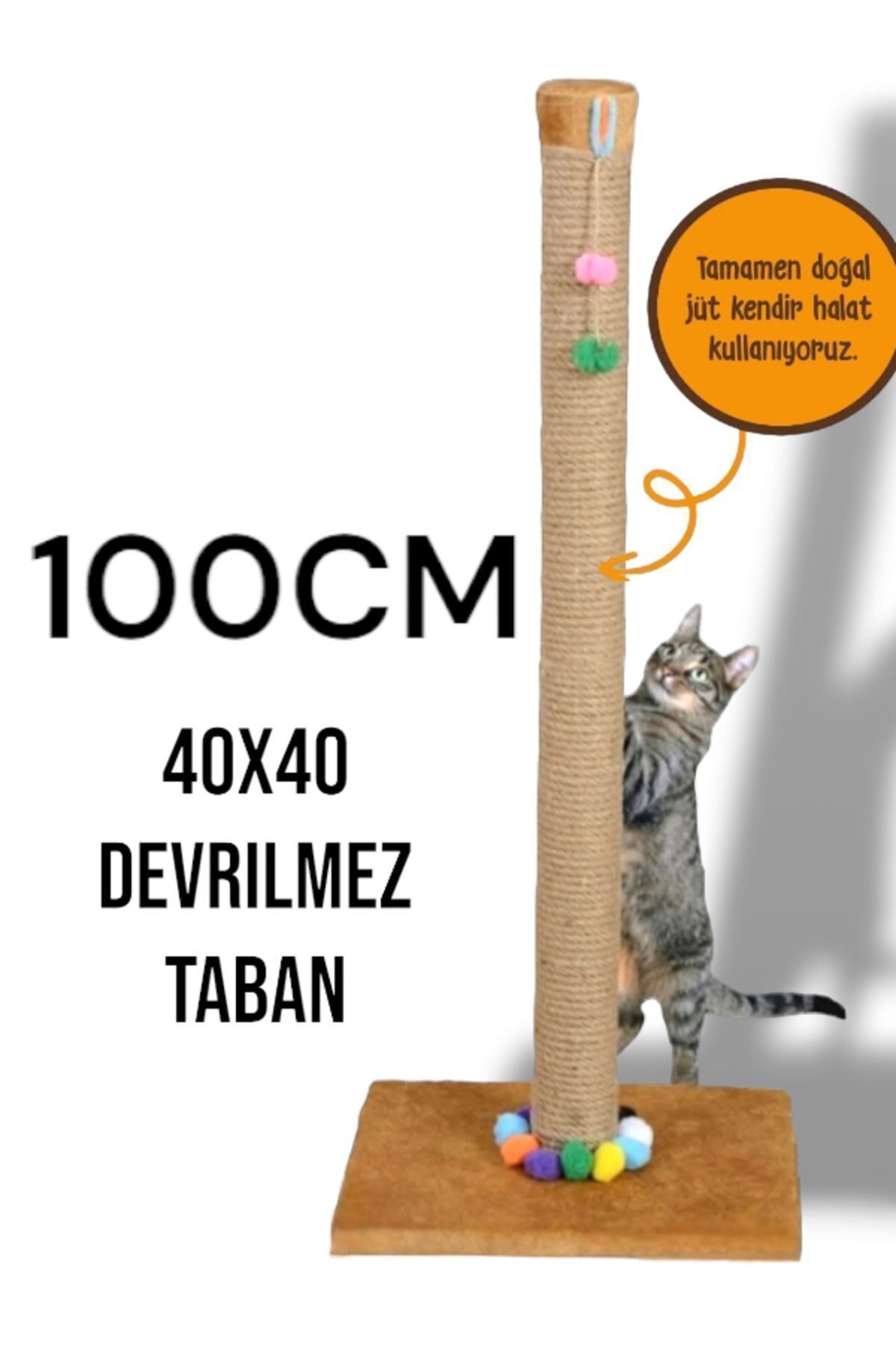 CTX 93cm Kedi Tırmalama Tahtası Uzun Boy Büyük Boy Oyun Toplu Sarı Renk