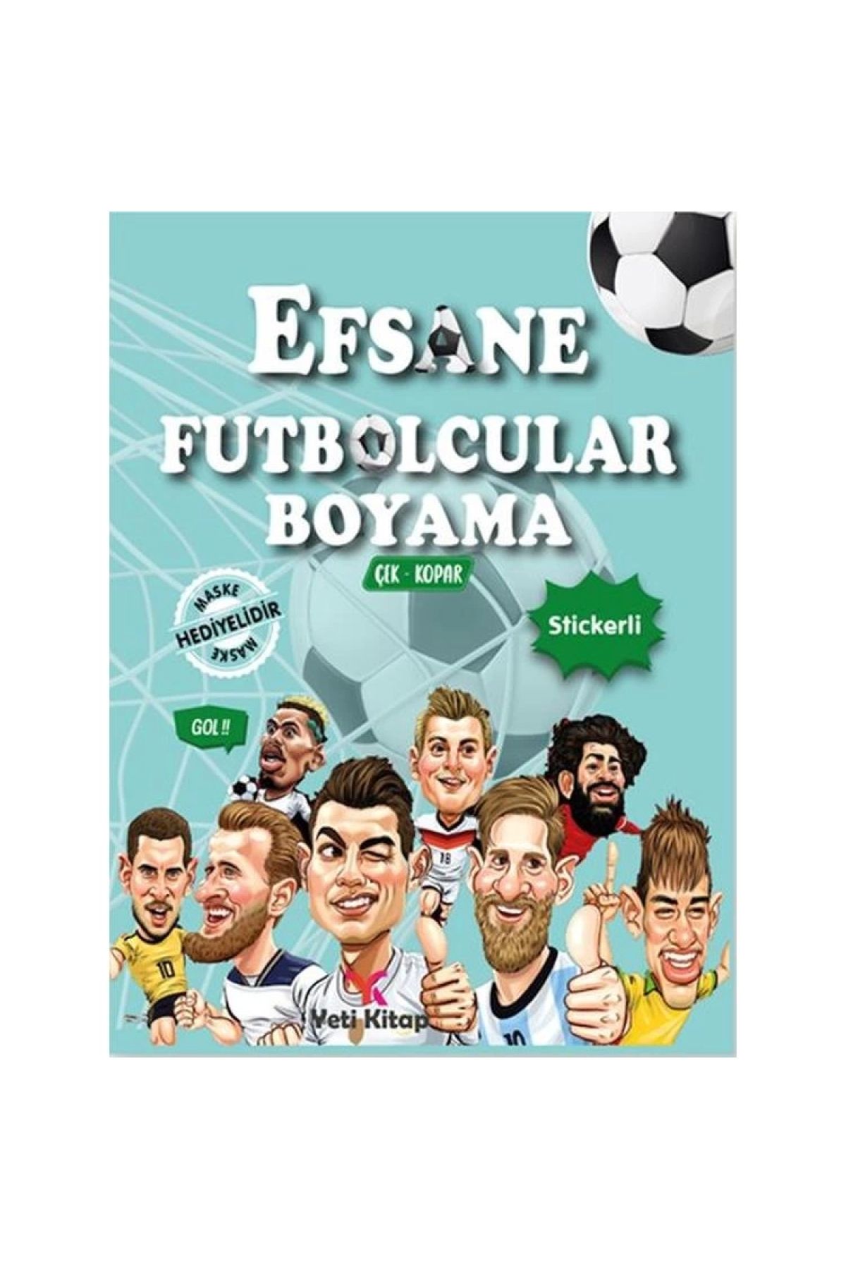 yeti kitap Efsane Futbolcular Boyama Kitabı