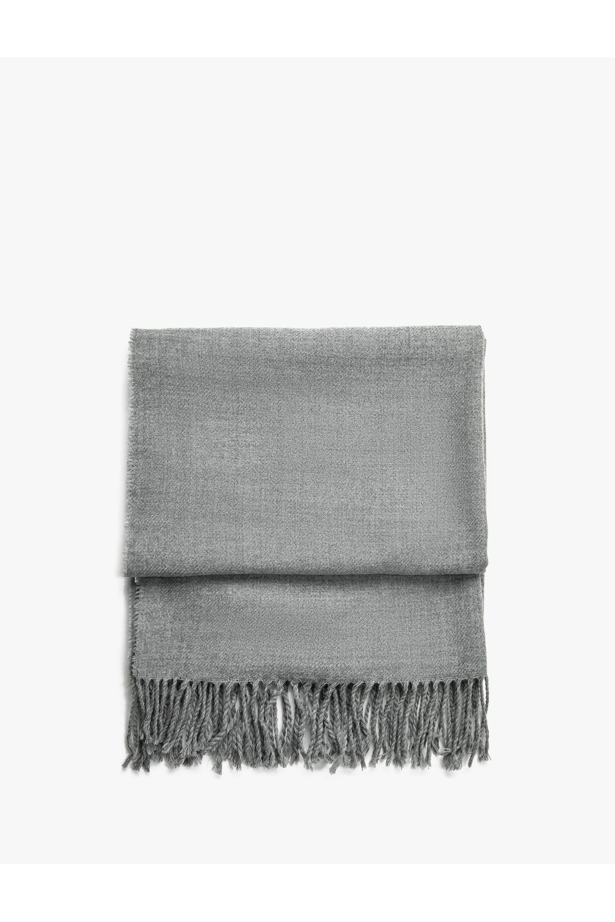 Koton-Soft Textured Tassel Scarf 2