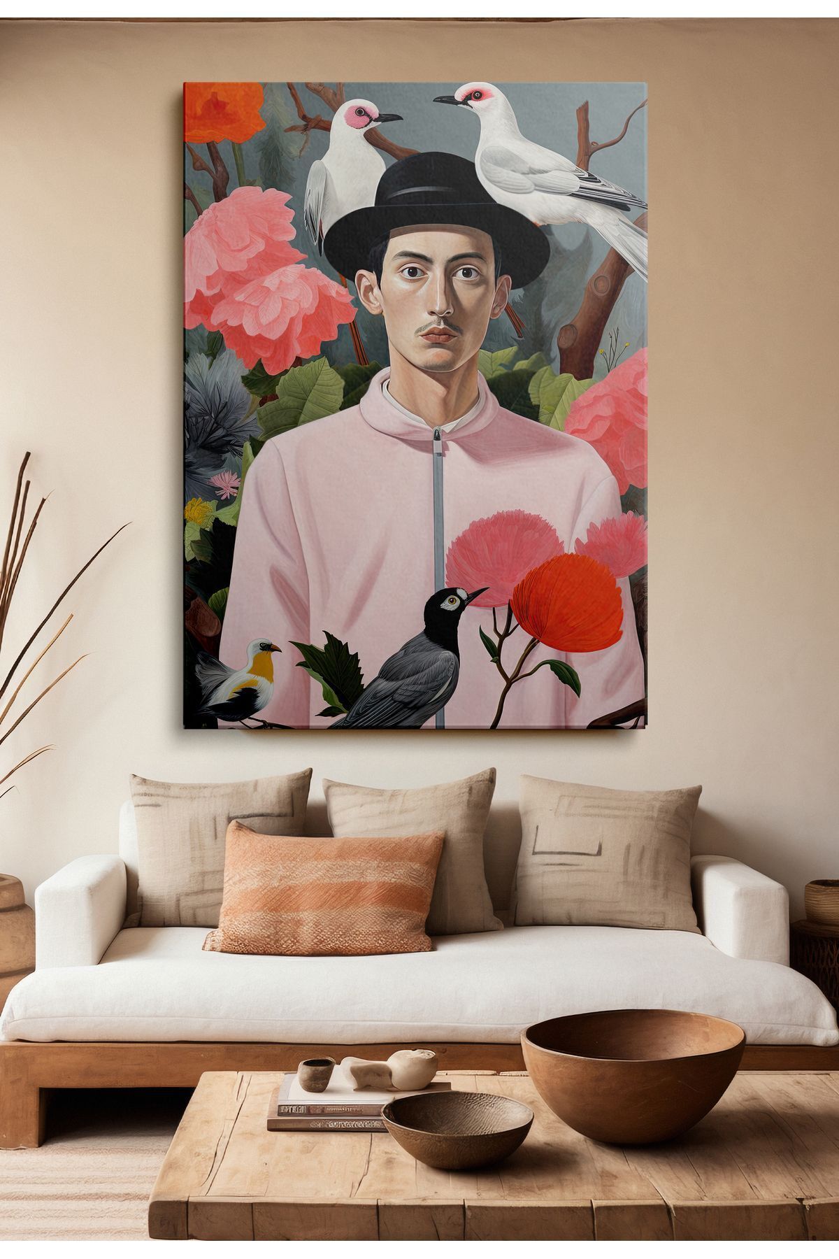 Vividale Kanvas Duvar Tablosu Tekli Canvas Tablo Boho Klasik Modern KANVAS147